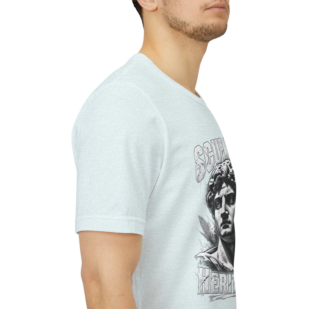 Sculpted Heritage Tee — David Statue Vintage Art Graphic Shirt