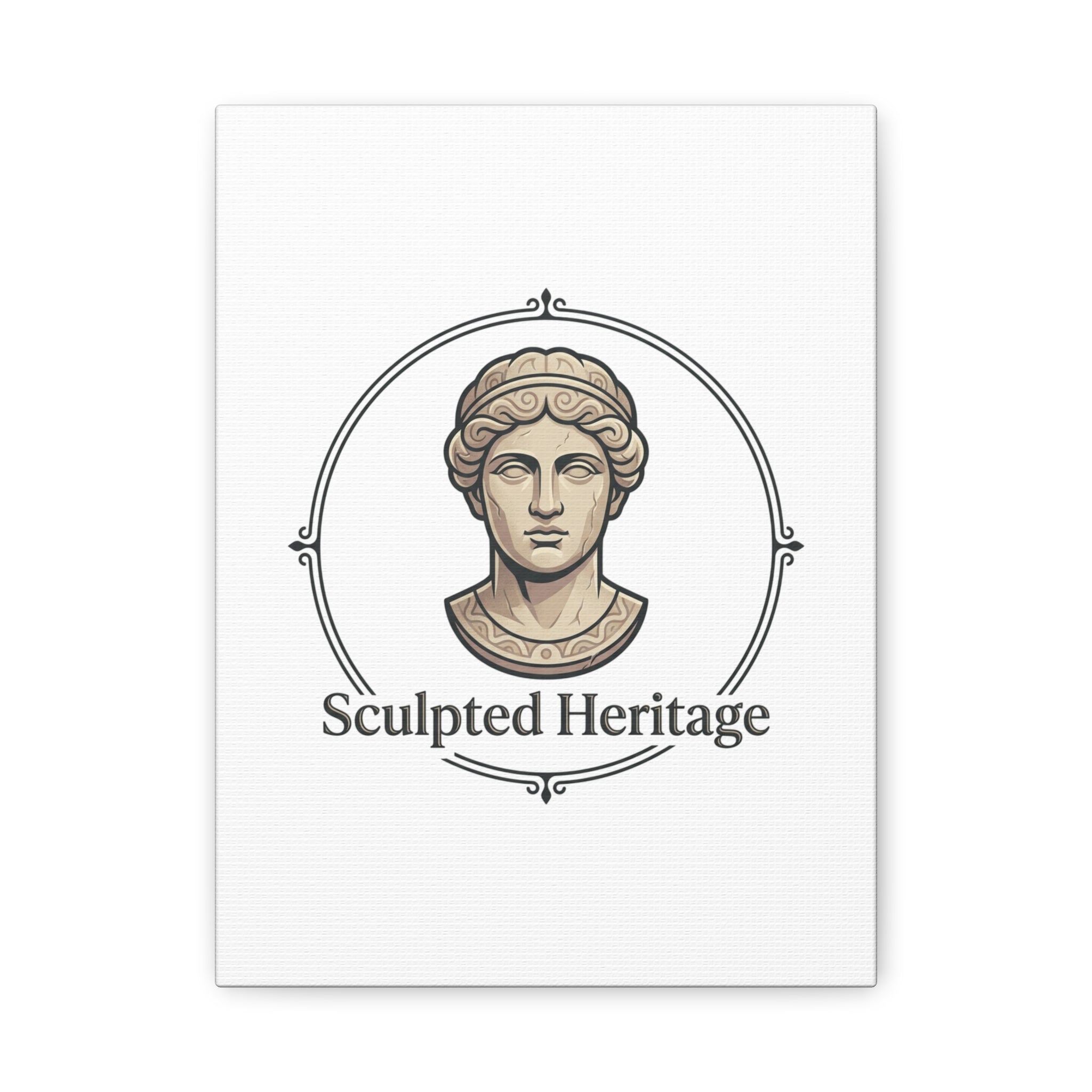 Sculpted Heritage Matte Canvas Print — Classical Bust Wall Art - Sculpted Heritage