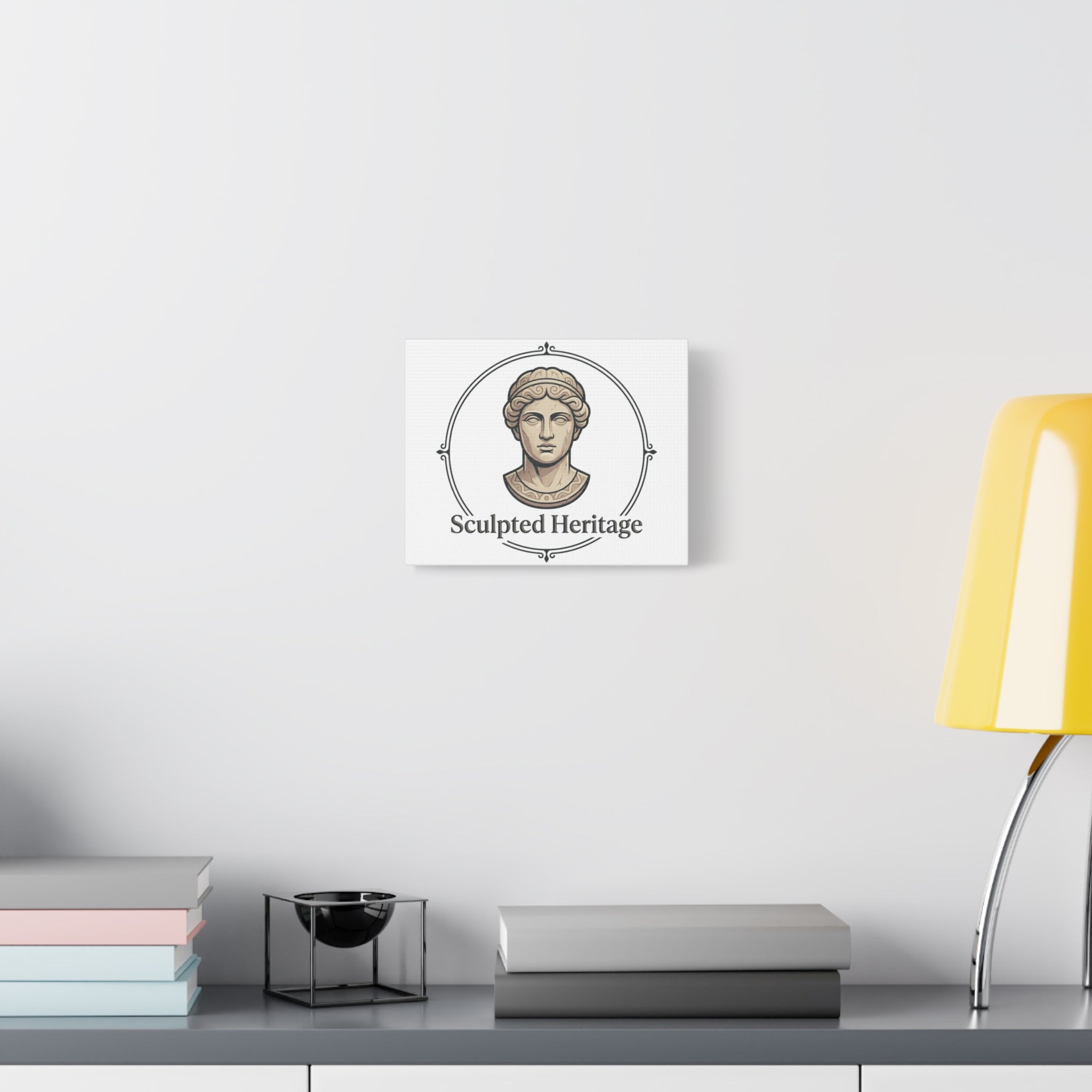 Sculpted Heritage Matte Canvas Print — Classical Bust Wall Art - Sculpted Heritage