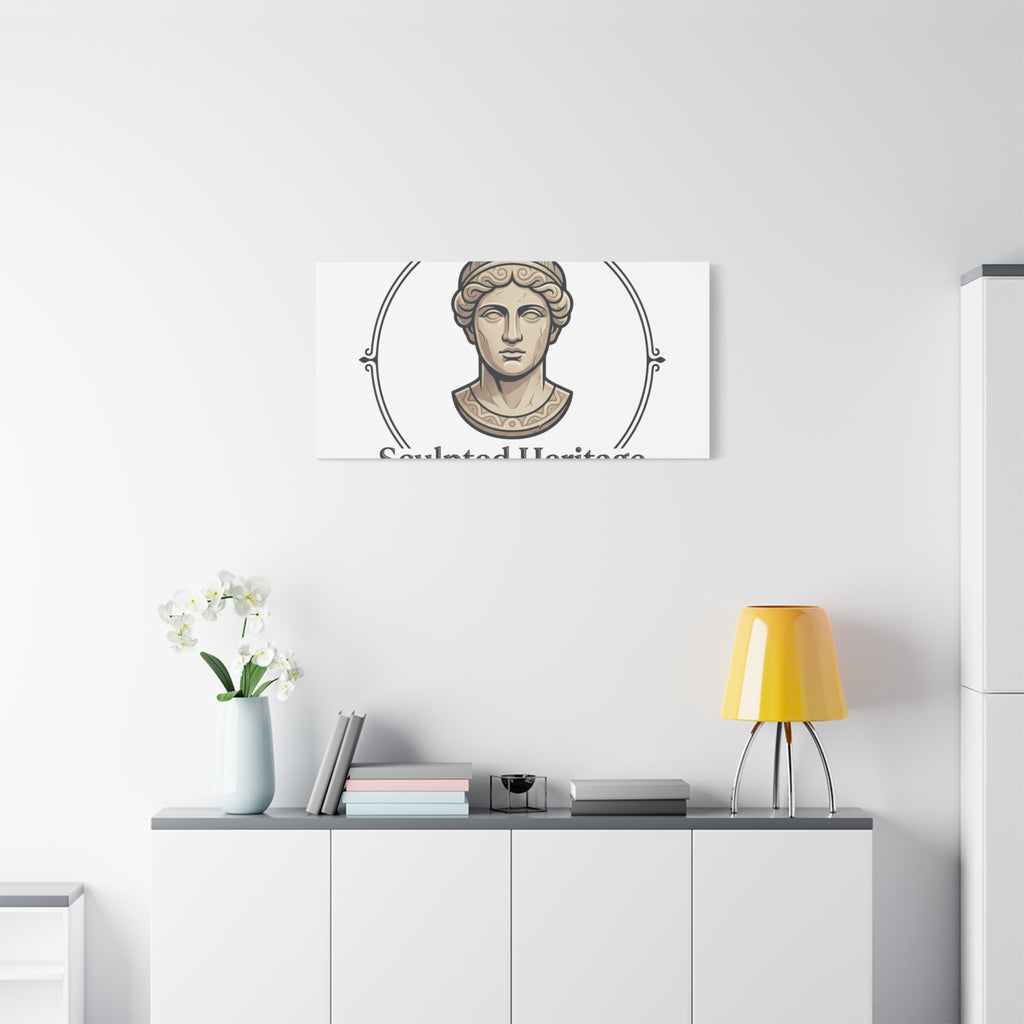 Sculpted Heritage Matte Canvas Print — Classical Bust Wall Art - Sculpted Heritage