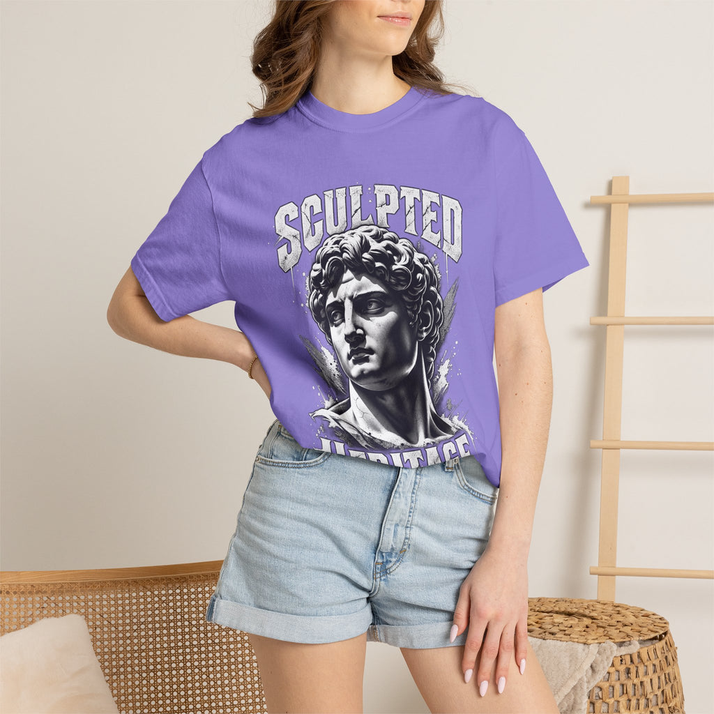Sculpted Heritage T-Shirt — Vintage Statue Graphic Tee