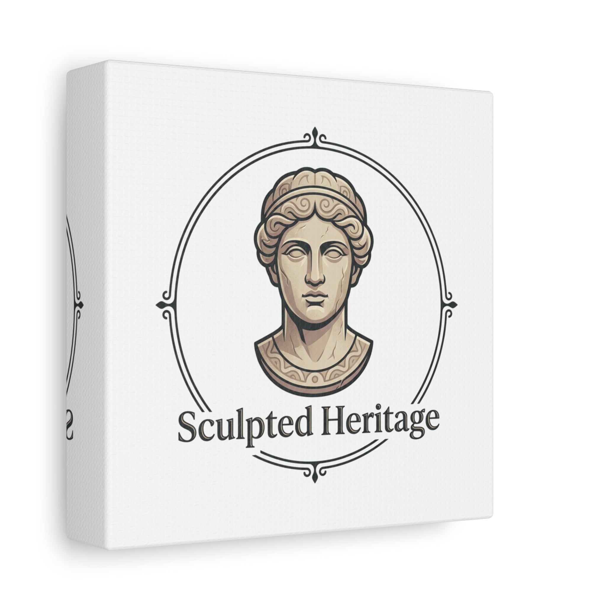 Sculpted Heritage Matte Canvas Print — Classical Bust Wall Art - Sculpted Heritage