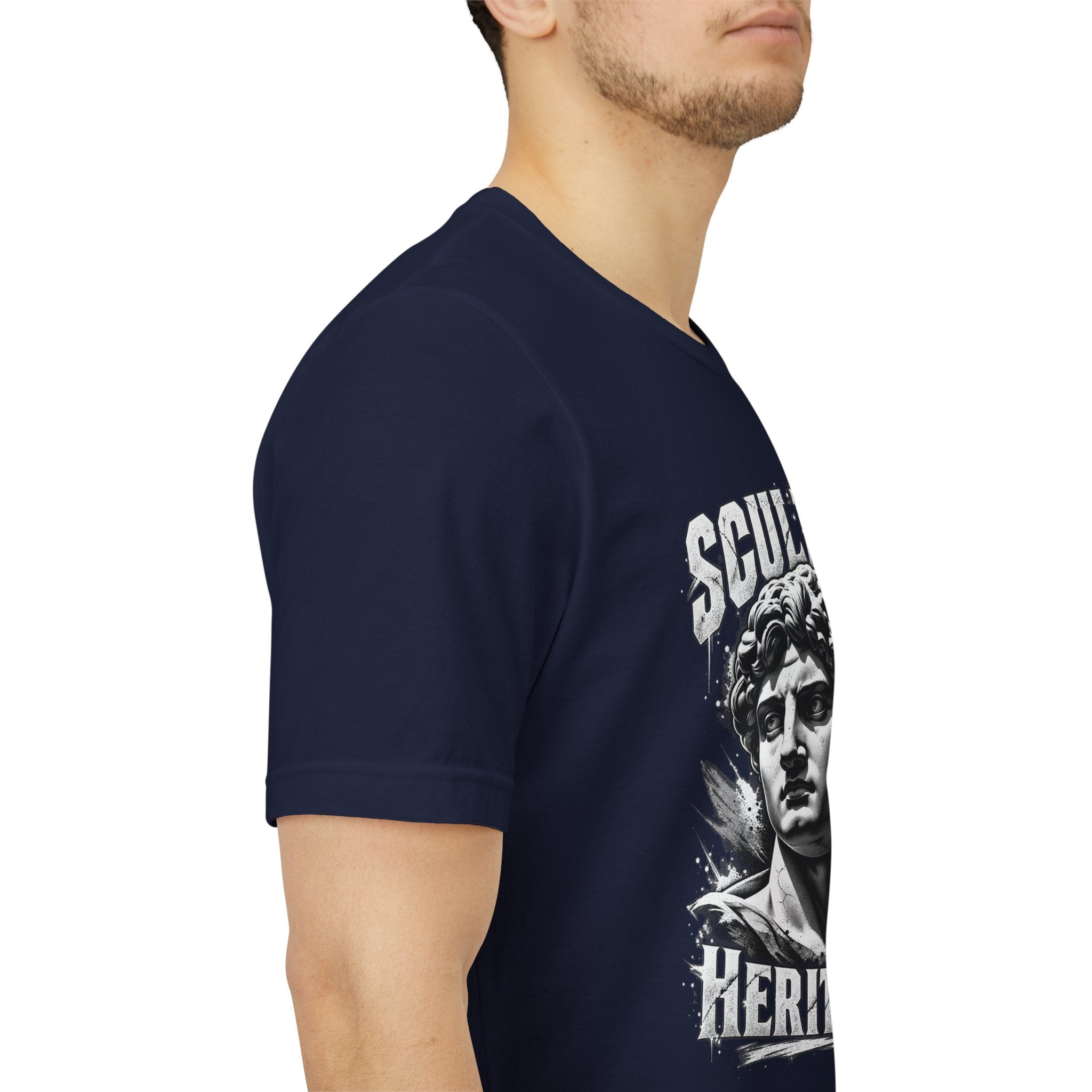 Sculpted Heritage Tee — David Statue Vintage Art Graphic Shirt