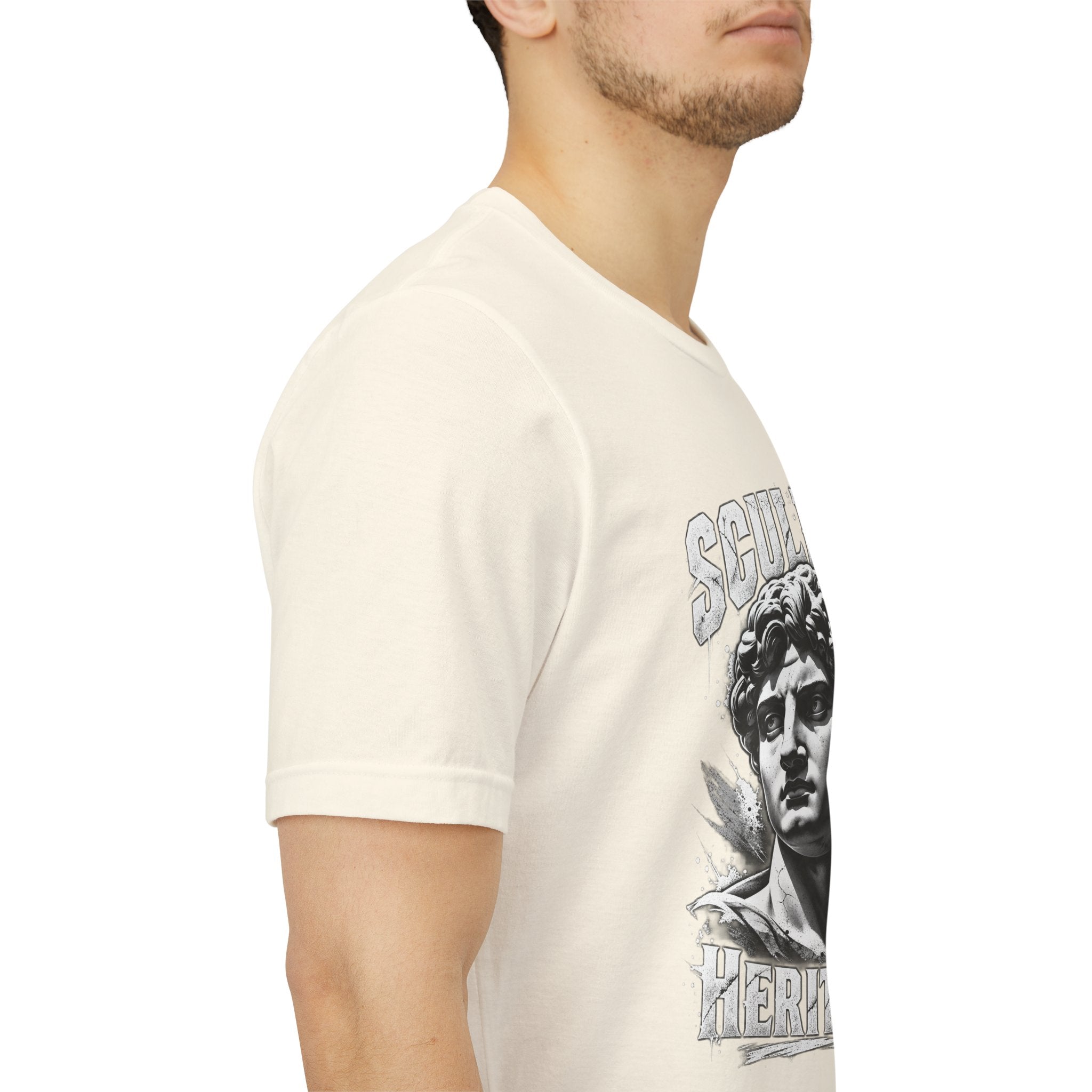 Sculpted Heritage Tee — David Statue Vintage Art Graphic Shirt