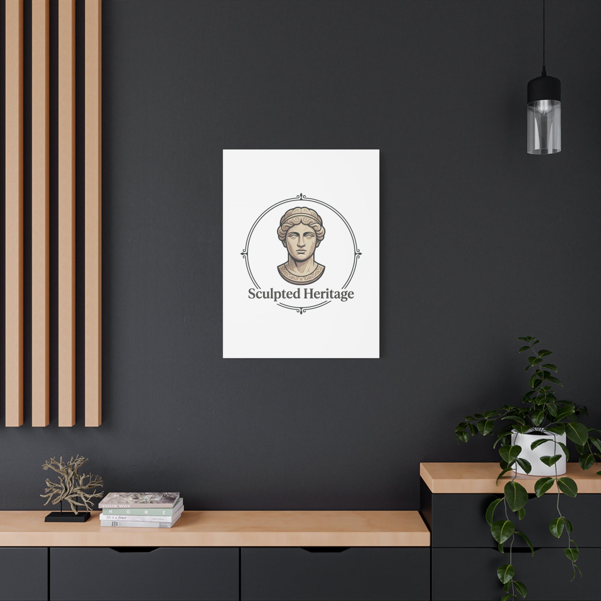 Sculpted Heritage Matte Canvas Print — Classical Bust Wall Art - Sculpted Heritage