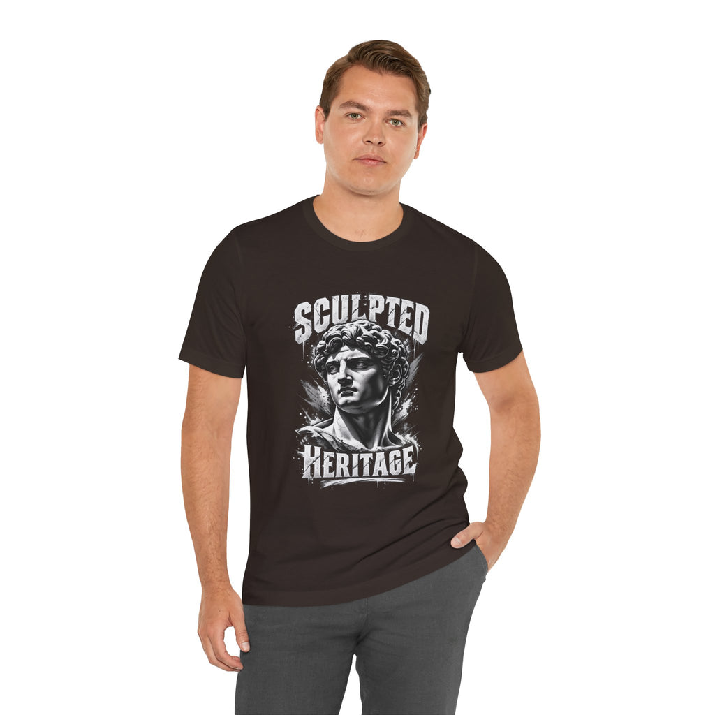 Sculpted Heritage Tee — David Statue Vintage Art Graphic Shirt