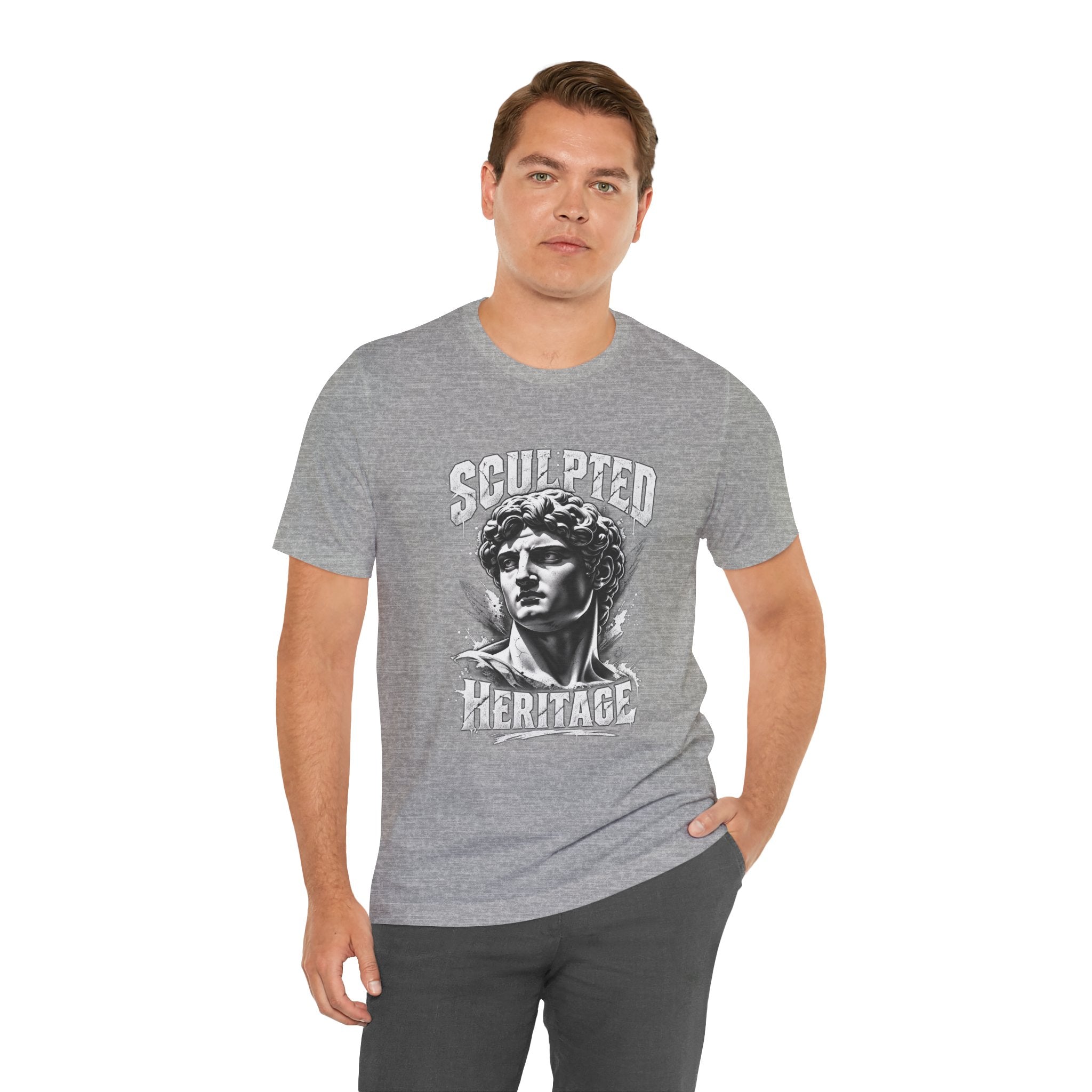 Sculpted Heritage Tee — David Statue Vintage Art Graphic Shirt