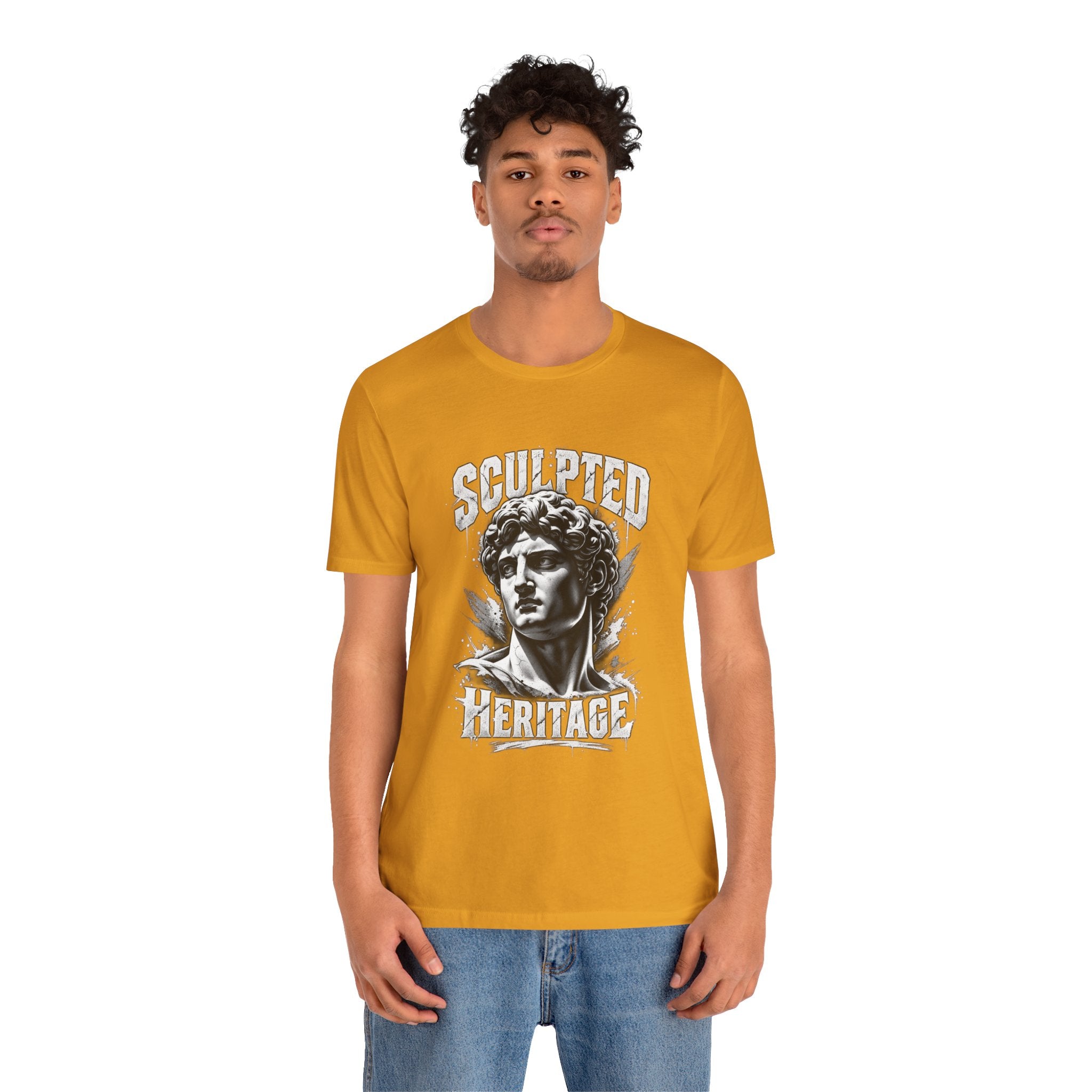 Sculpted Heritage Tee — David Statue Vintage Art Graphic Shirt