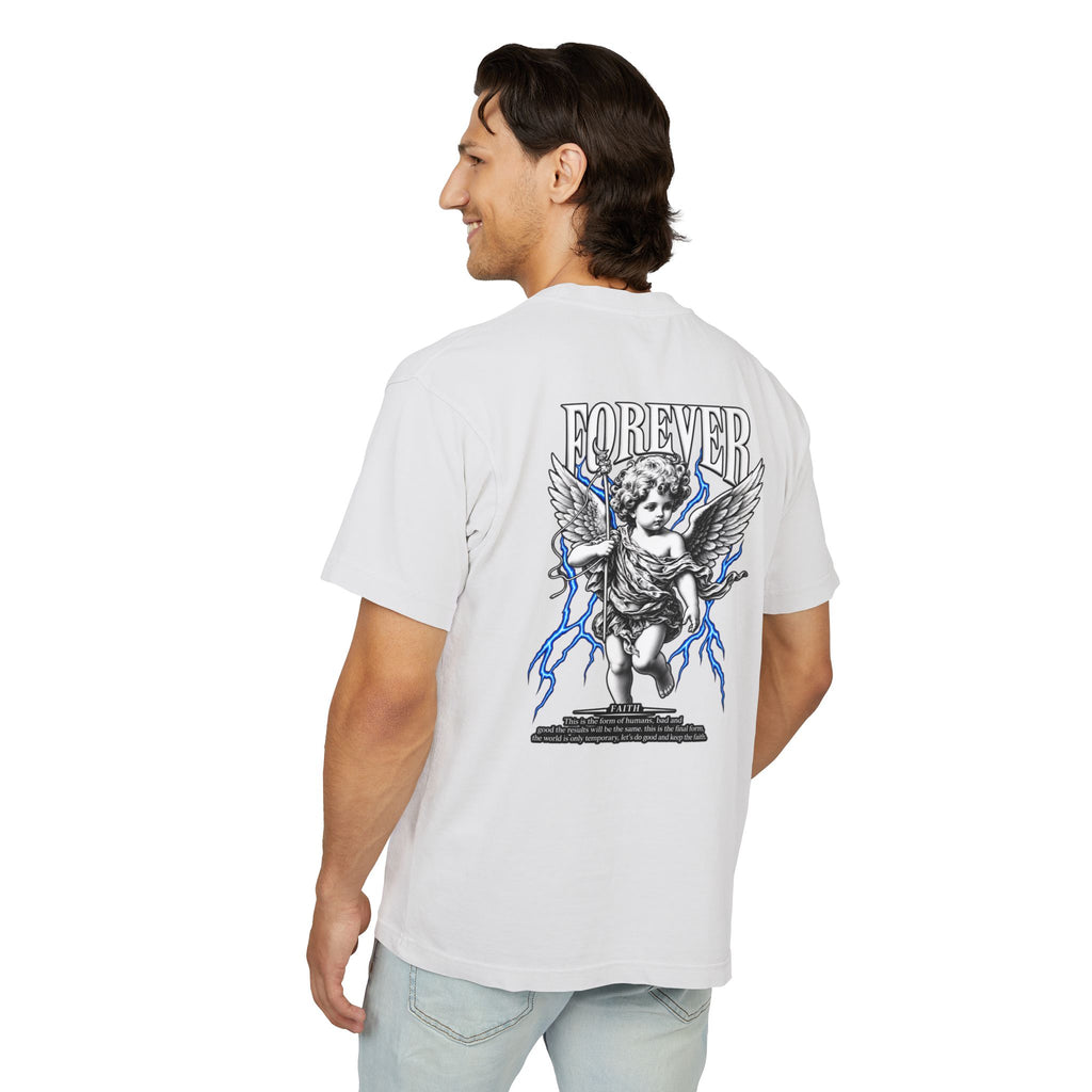 Sculpted Heritage — "FOREVER" Retro Cherub Streetwear T‑Shirt - Sculpted Heritage