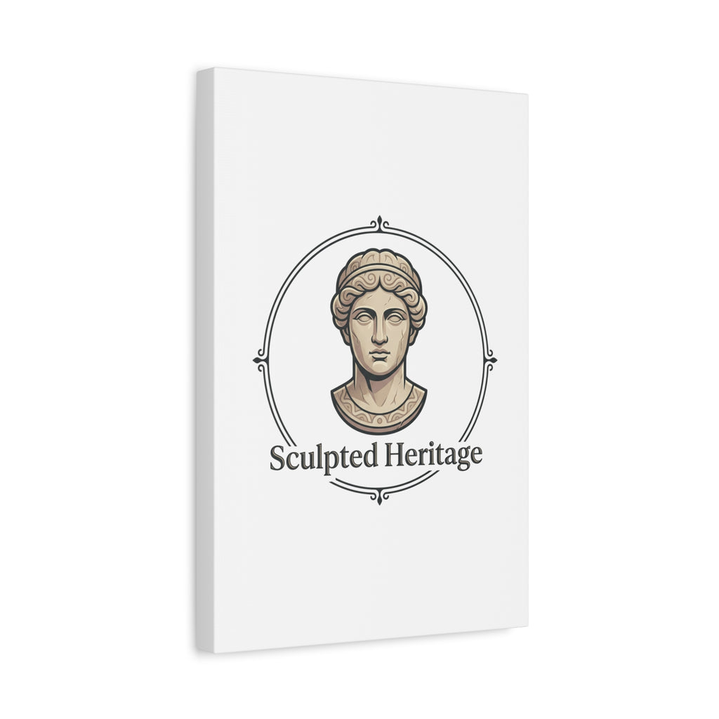 Sculpted Heritage Matte Canvas Print — Classical Bust Wall Art - Sculpted Heritage