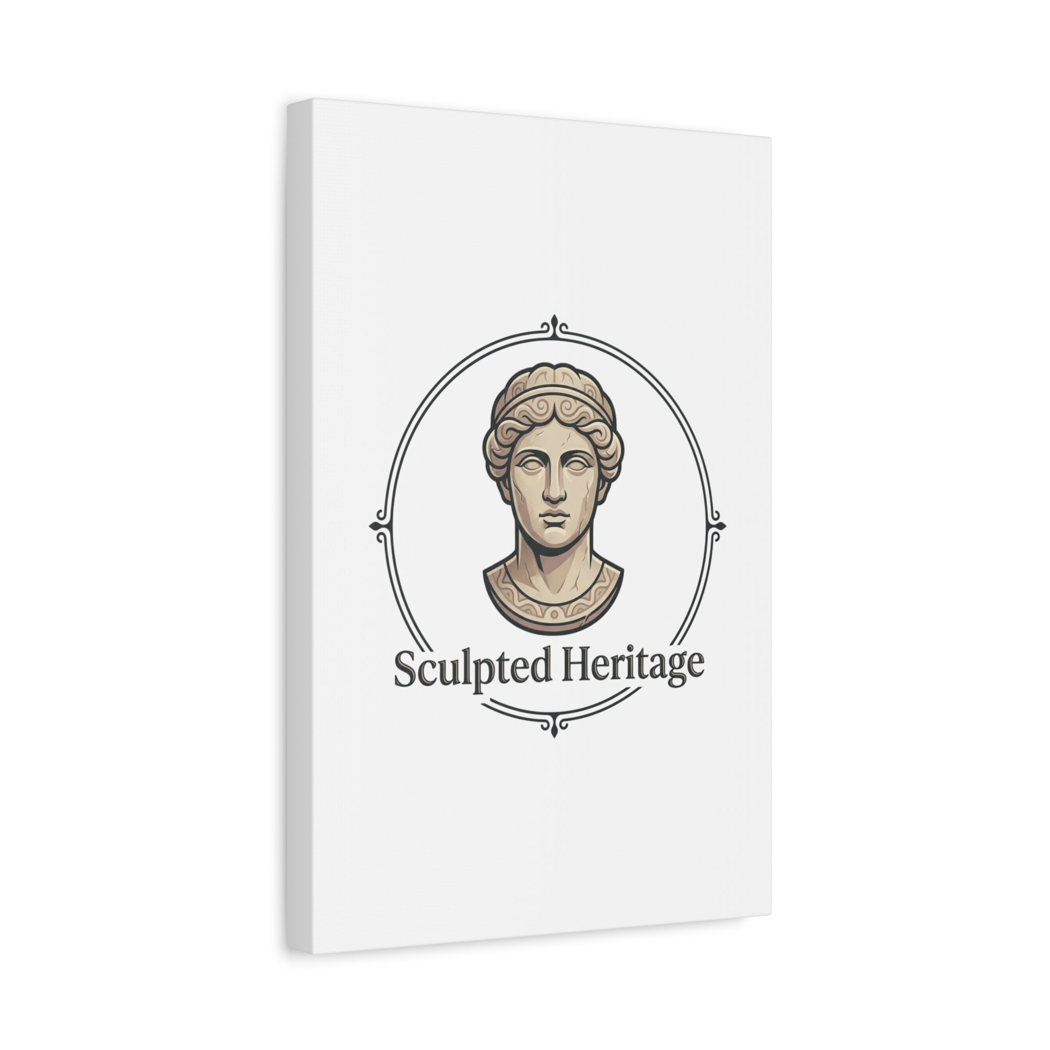 Sculpted Heritage Matte Canvas Print — Classical Bust Wall Art - Sculpted Heritage