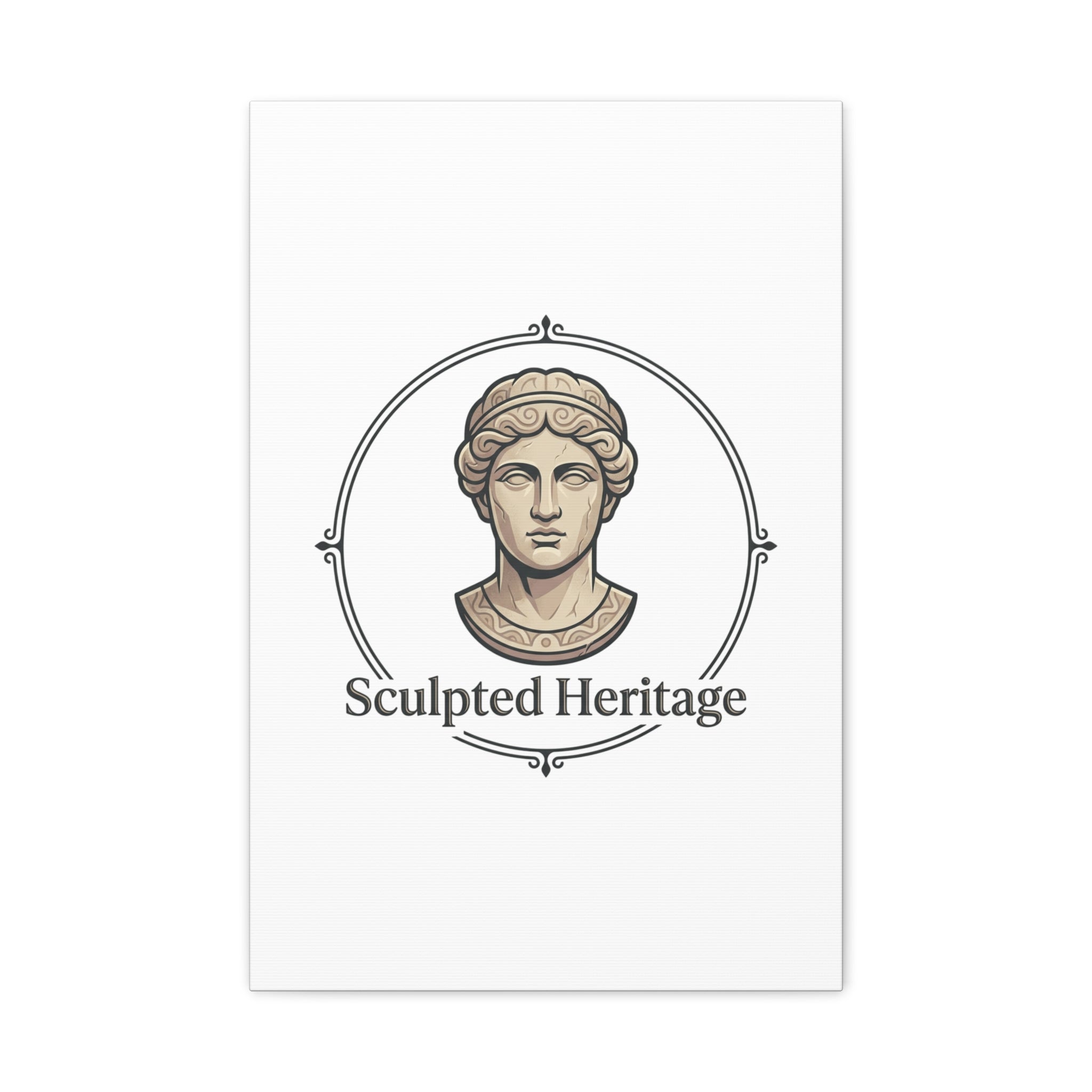 Sculpted Heritage Matte Canvas Print — Classical Bust Wall Art - Sculpted Heritage