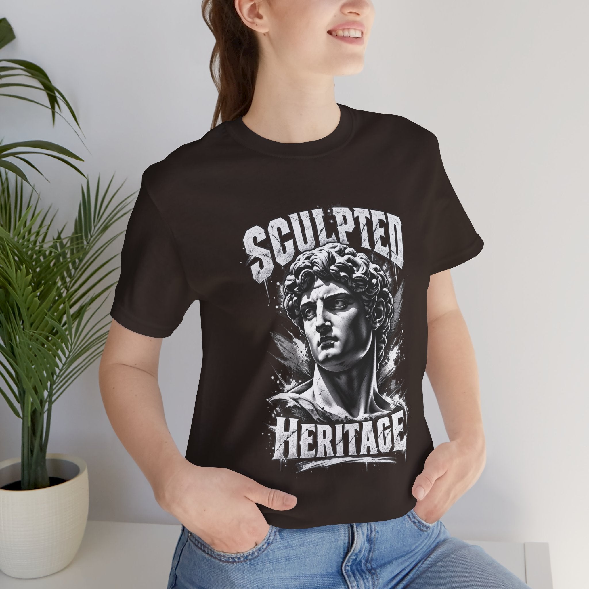Sculpted Heritage Tee — David Statue Vintage Art Graphic Shirt