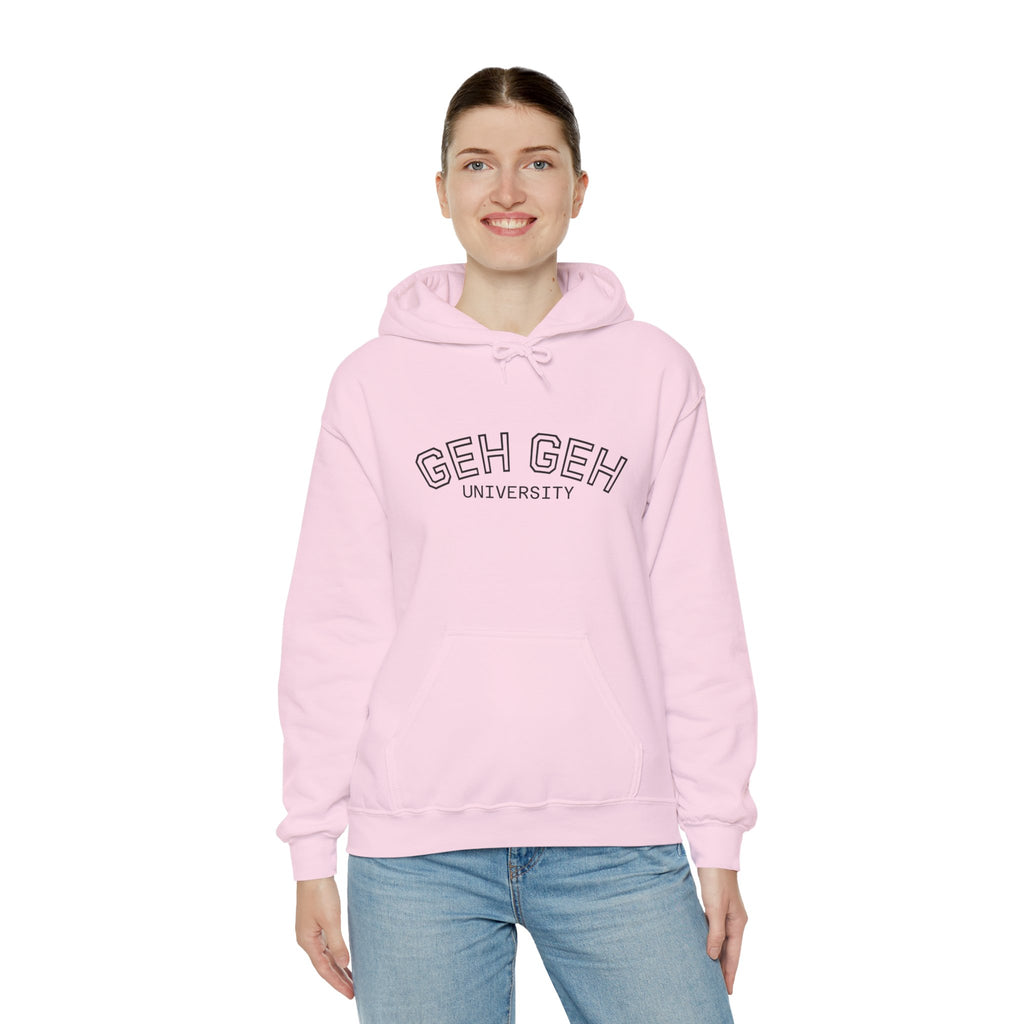 GHE-GHE University Hoodie — Minimal Collegiate Pullover - Sculpted Heritage