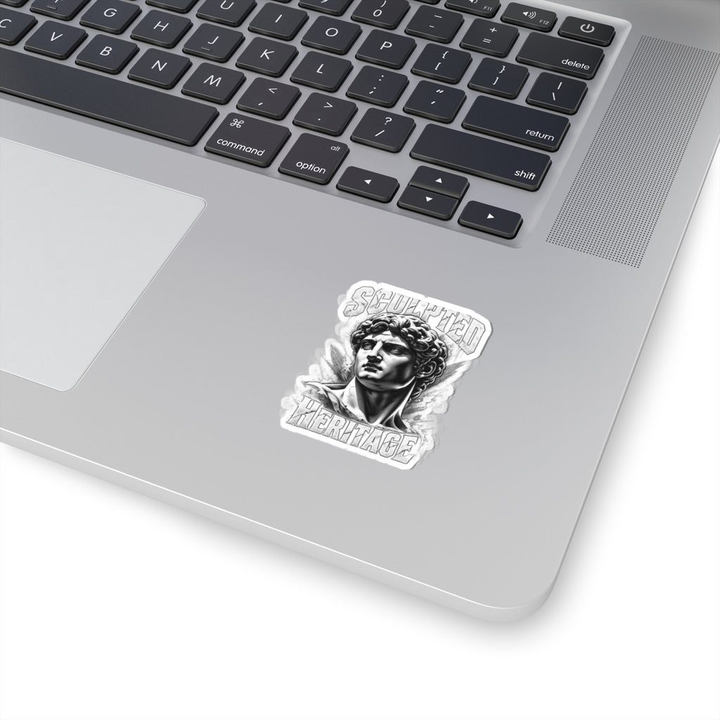 Sculpted Heritage Kiss-Cut Sticker — Classical David Bust Design