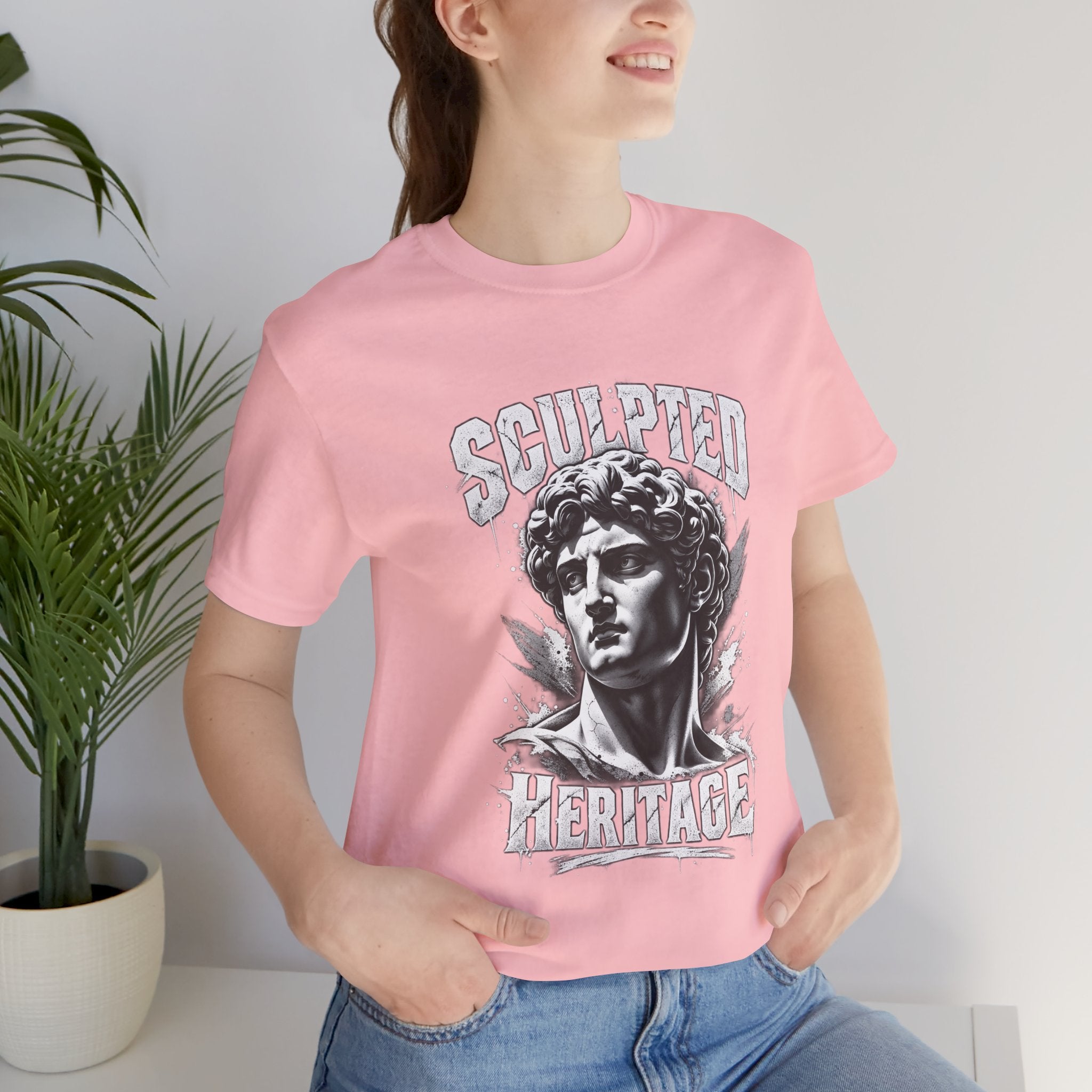 Sculpted Heritage Tee — David Statue Vintage Art Graphic Shirt