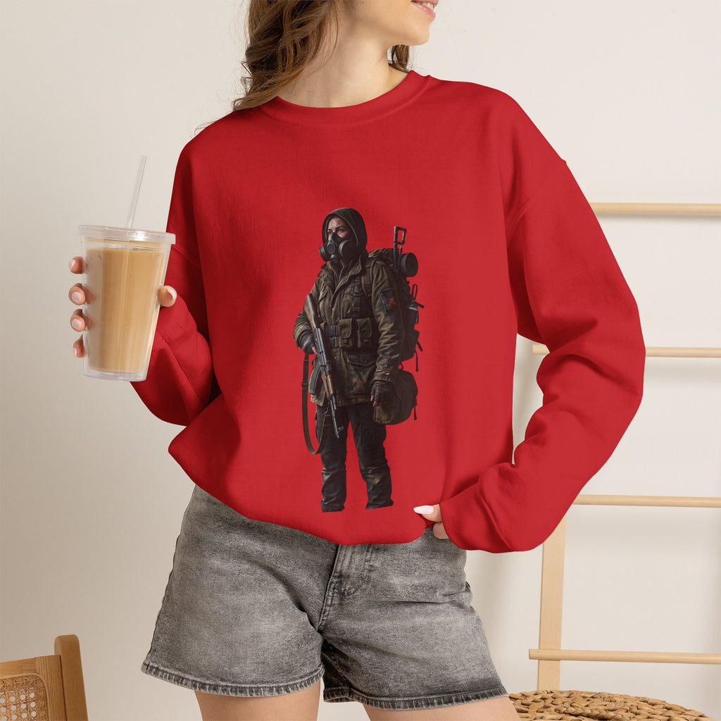 Post-ApocalypticSculpted Heritage Sweatshirt — Ranger Figure Graphic - Sculpted Heritage