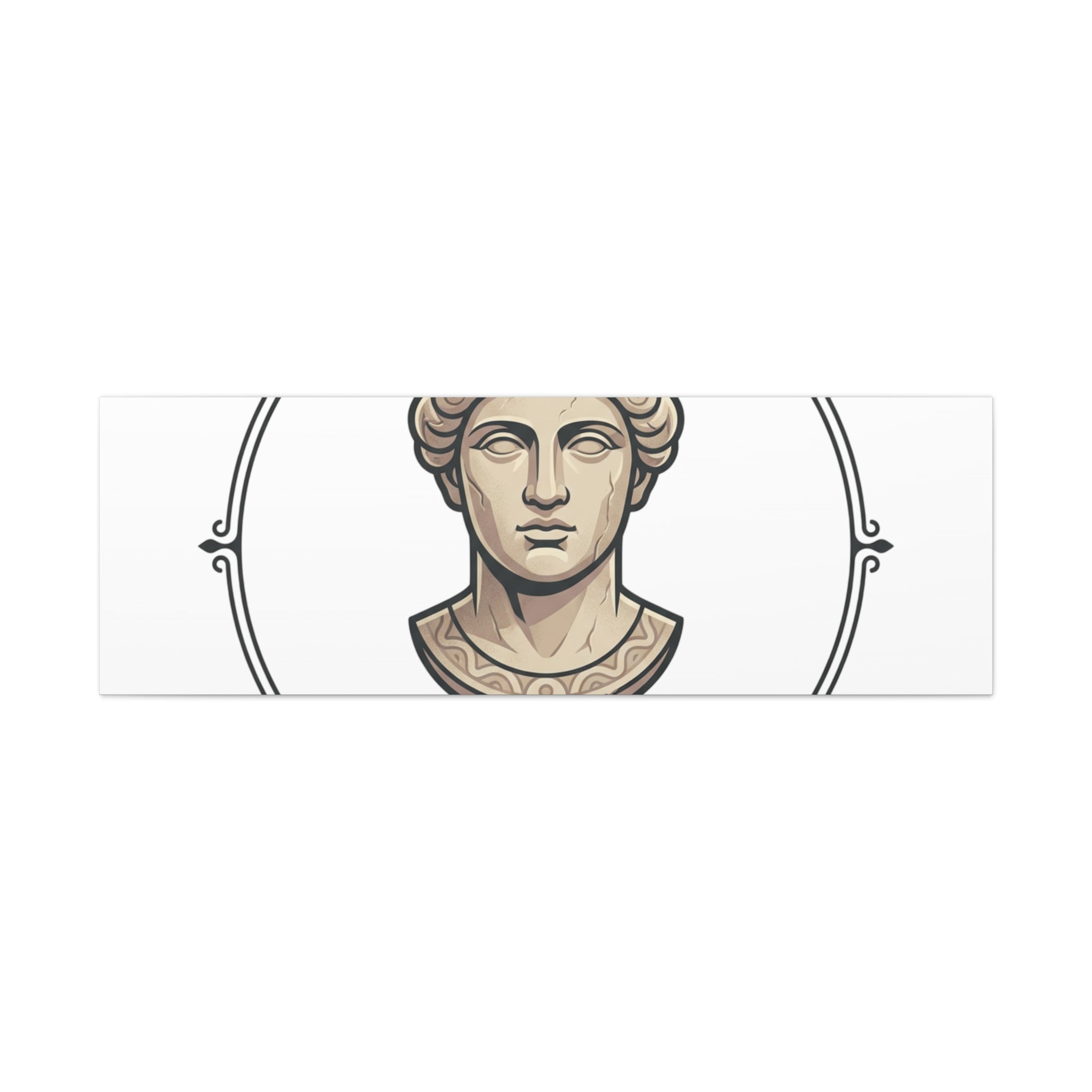 Sculpted Heritage Matte Canvas Print — Classical Bust Wall Art - Sculpted Heritage
