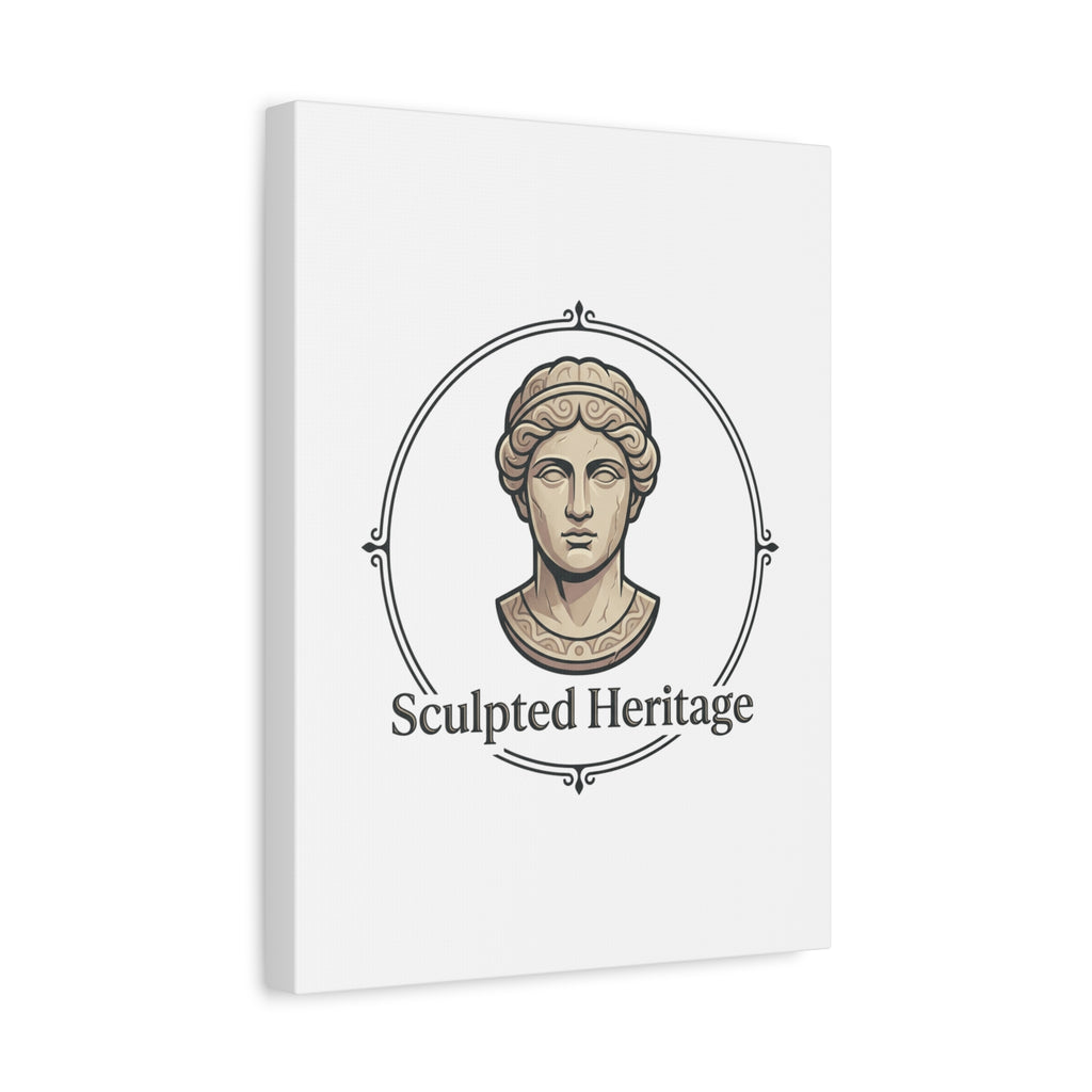 Sculpted Heritage Matte Canvas Print — Classical Bust Wall Art - Sculpted Heritage