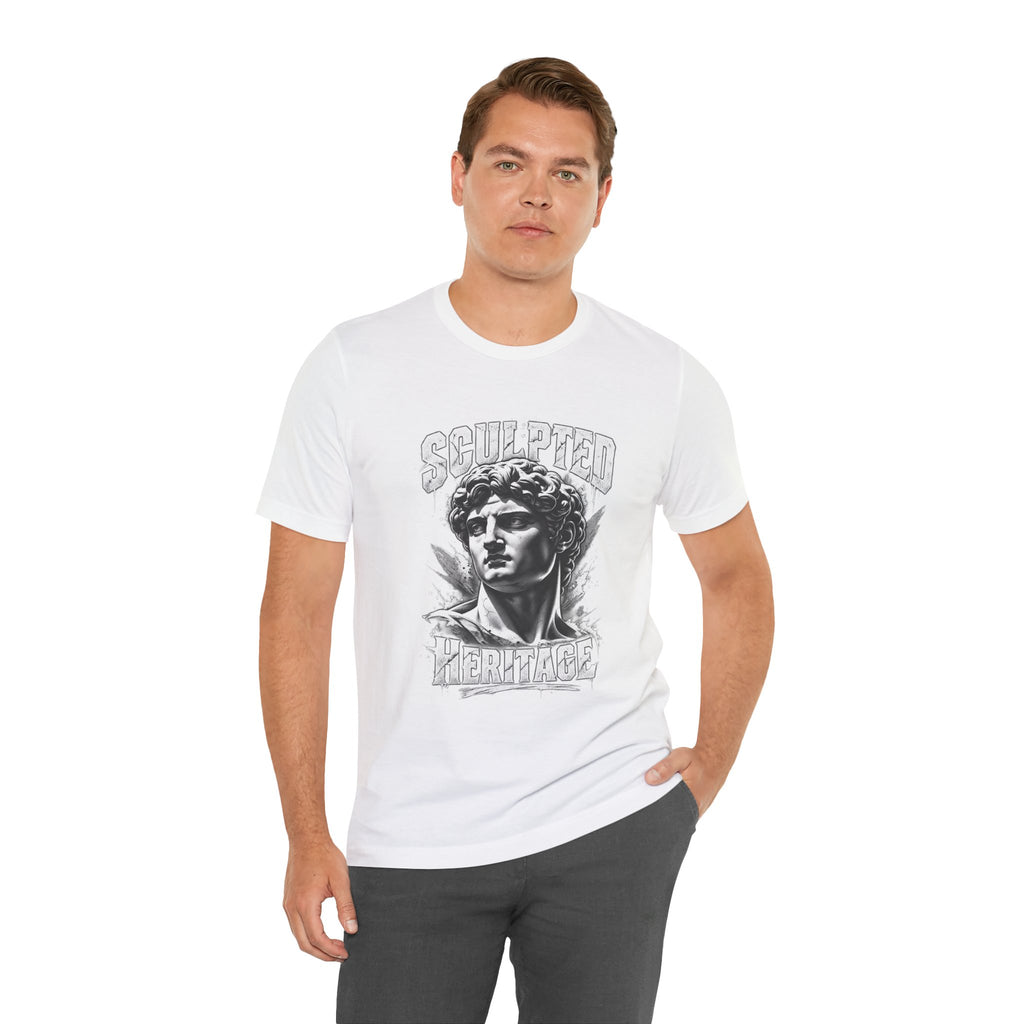 Sculpted Heritage Tee — David Statue Vintage Art Graphic Shirt