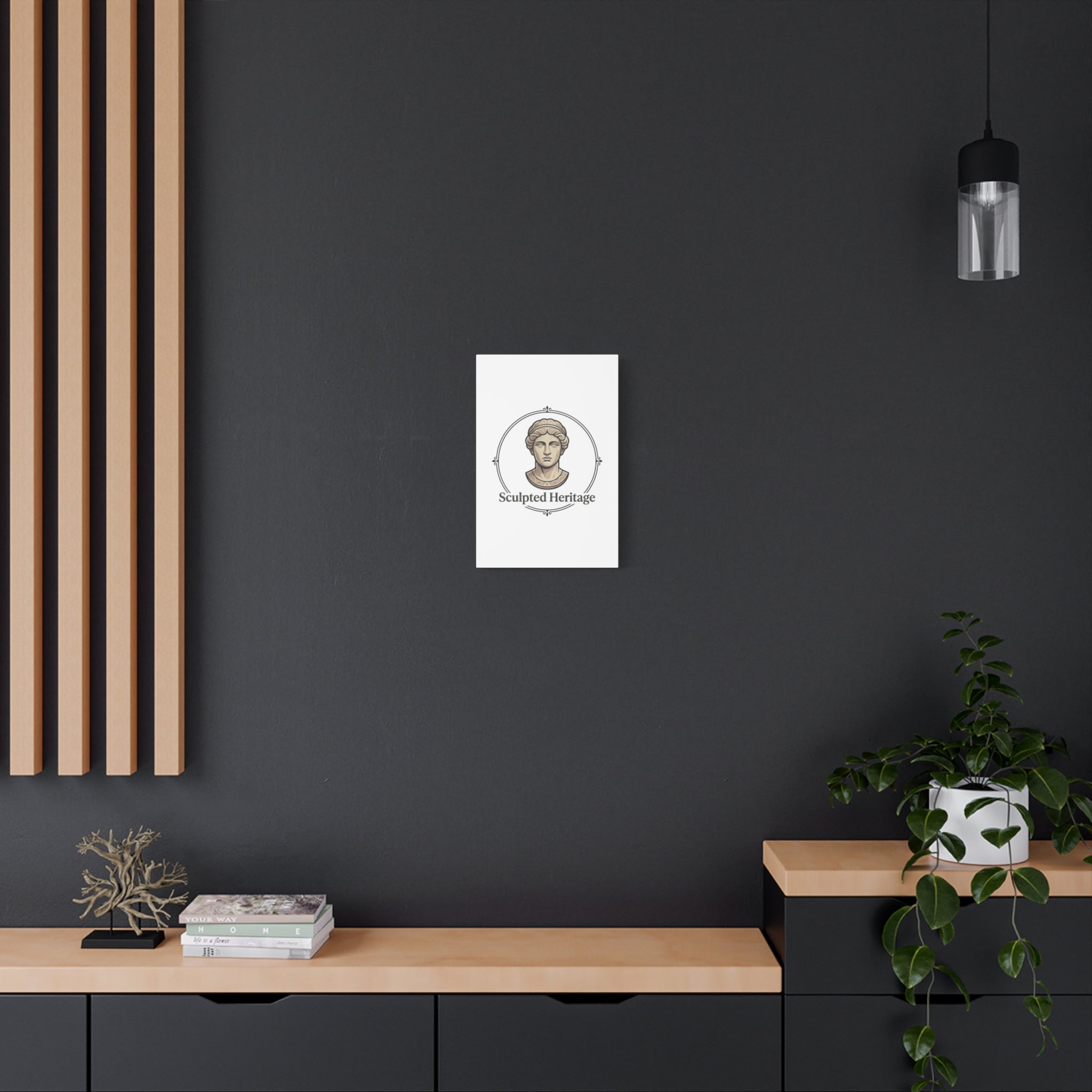 Sculpted Heritage Matte Canvas Print — Classical Bust Wall Art - Sculpted Heritage