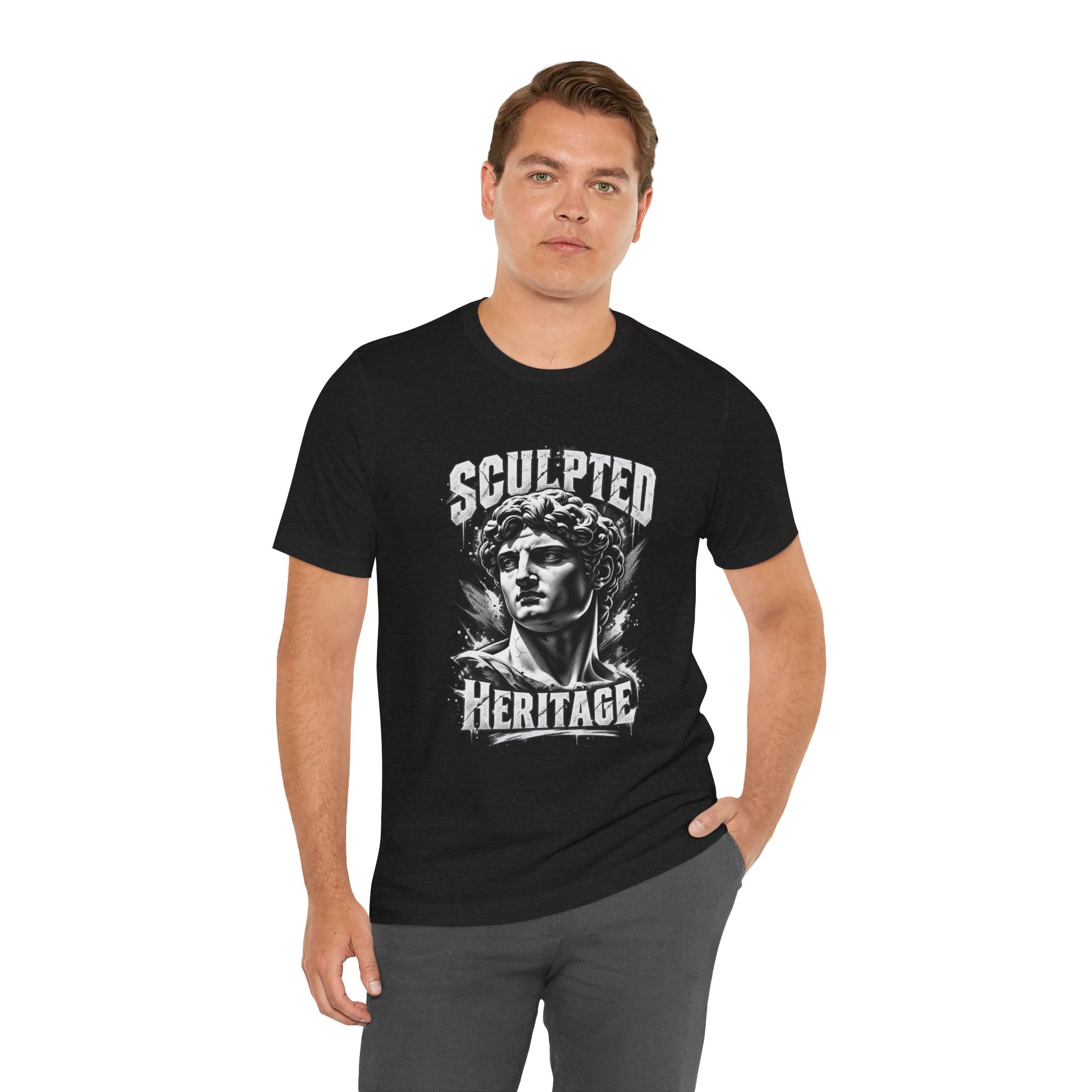 Sculpted Heritage Tee — David Statue Vintage Art Graphic Shirt