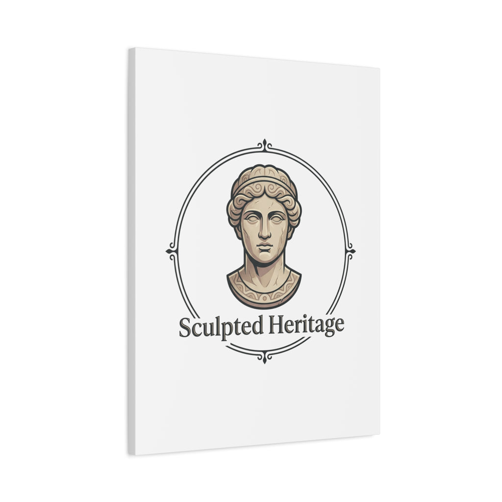 Sculpted Heritage Matte Canvas Print — Classical Bust Wall Art - Sculpted Heritage