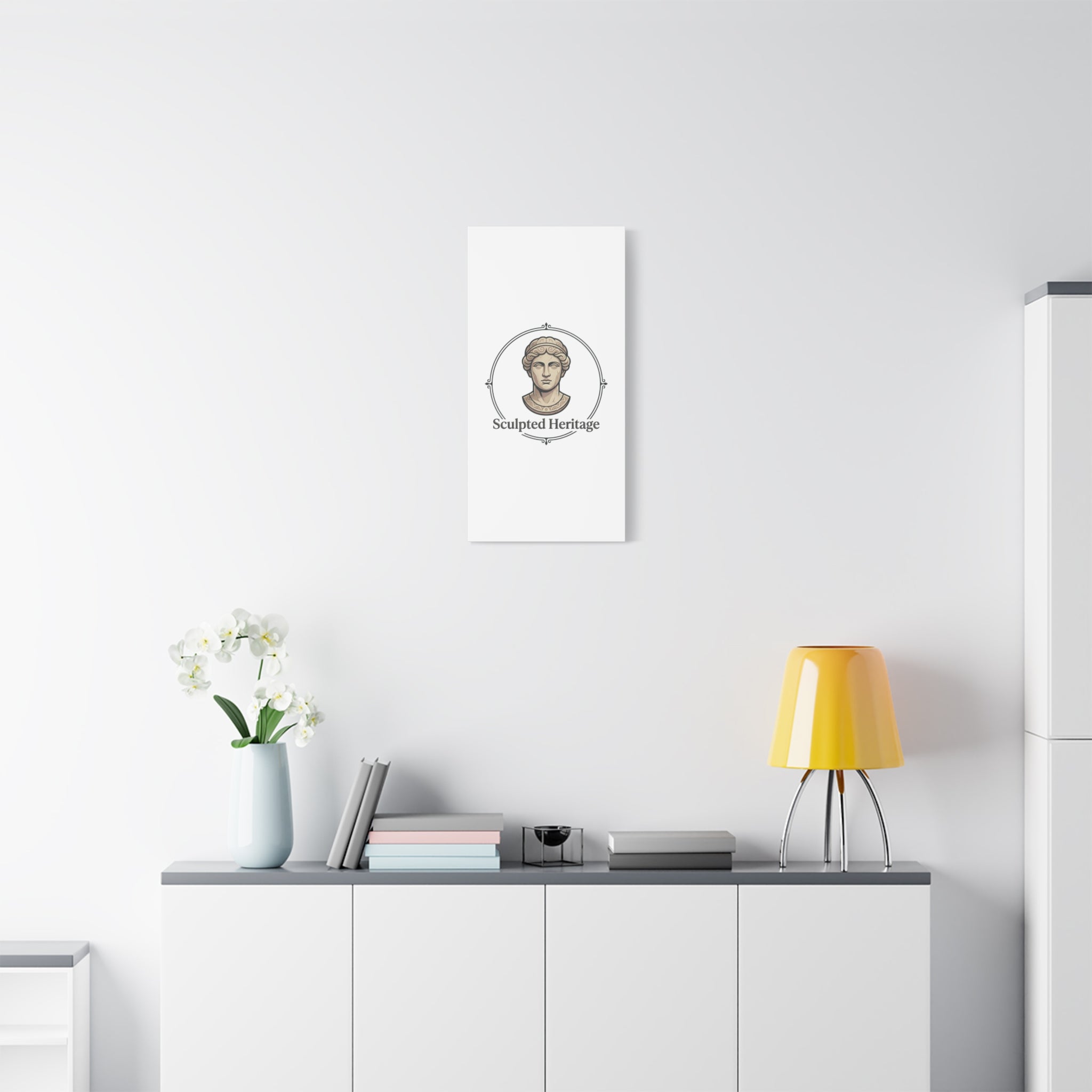 Sculpted Heritage Matte Canvas Print — Classical Bust Wall Art - Sculpted Heritage