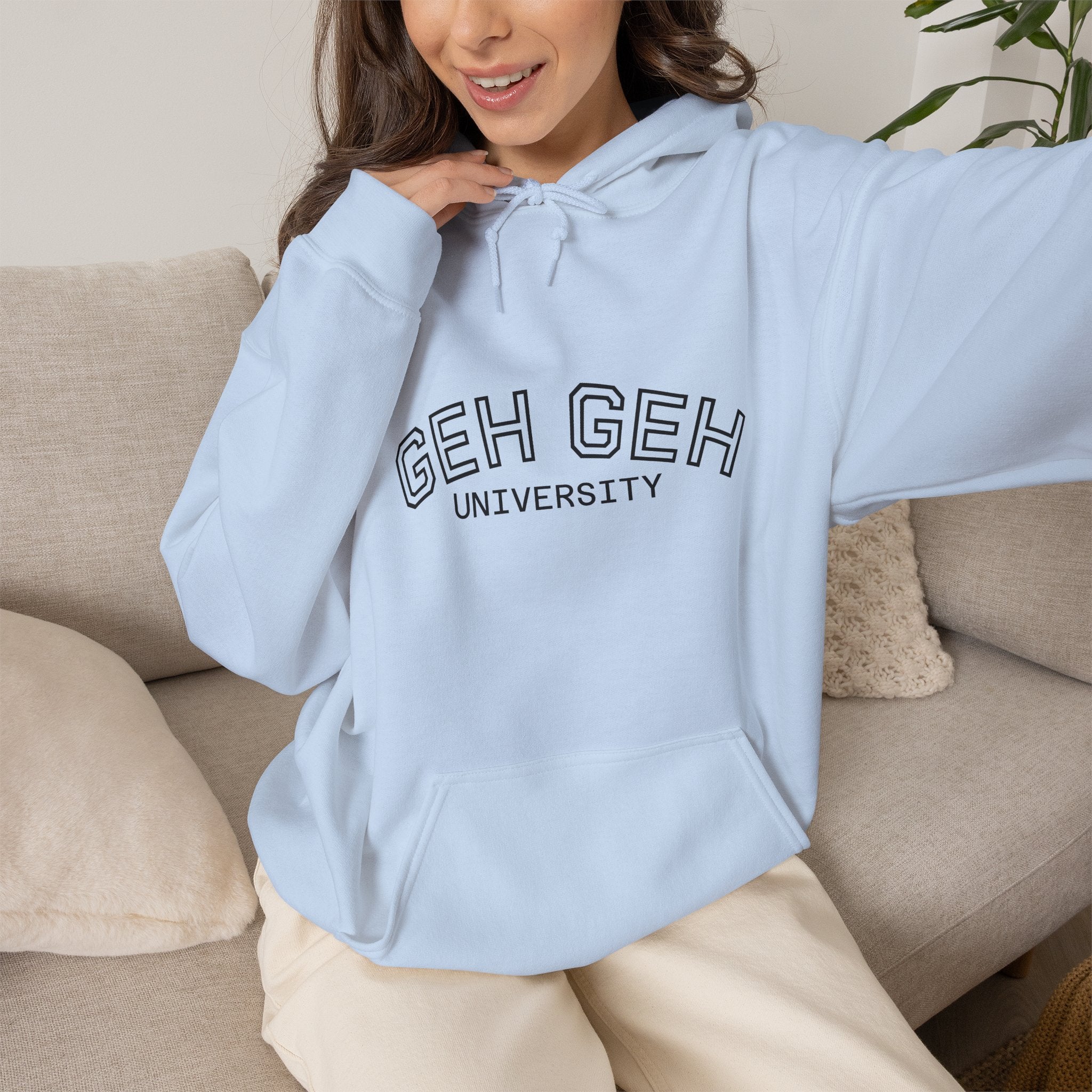 GHE-GHE University Hoodie — Minimal Collegiate Pullover - Sculpted Heritage