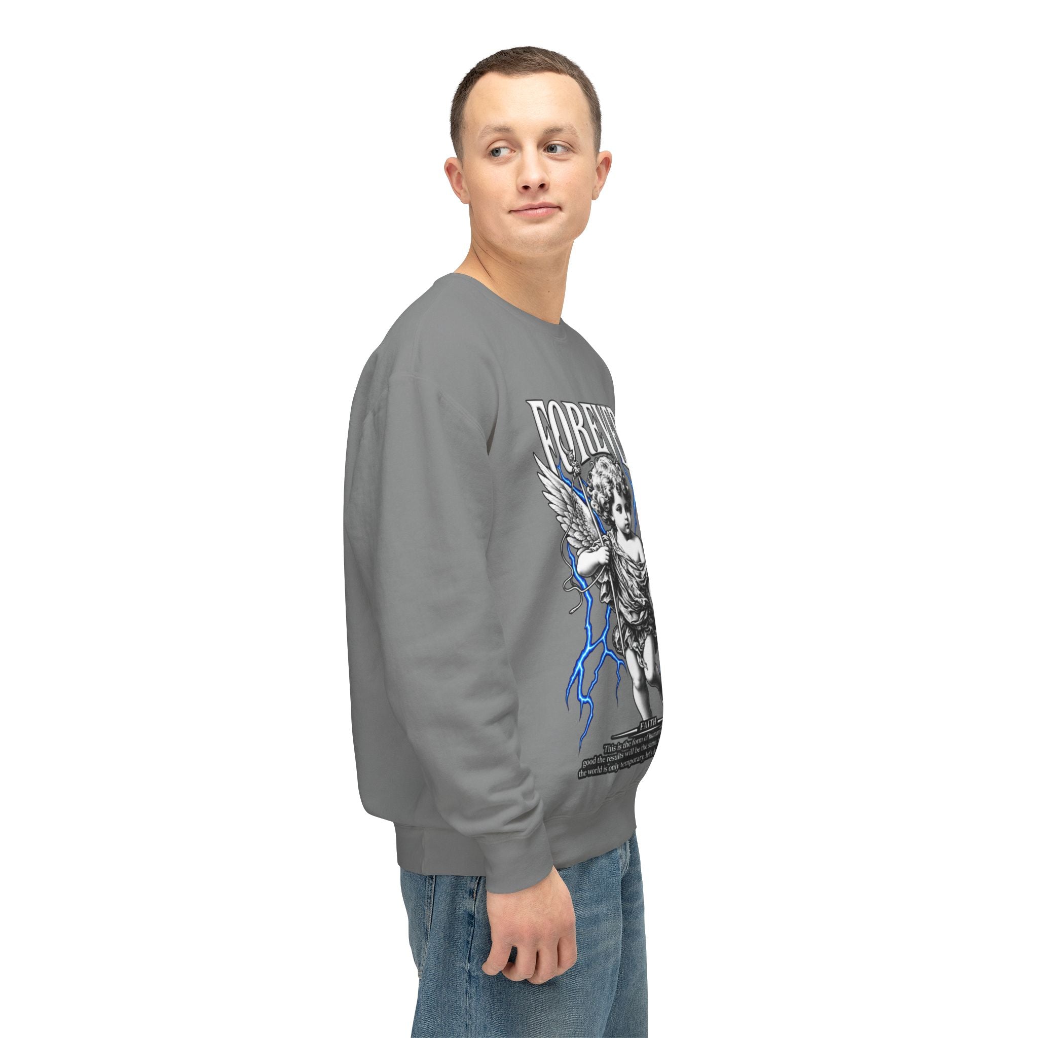 Sculpted Heritage Sweatshirt — Vintage Cherub Graphic - Sculpted Heritage