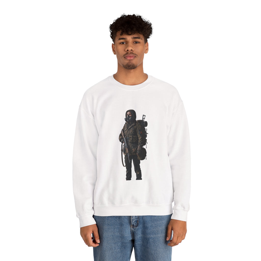 Post-ApocalypticSculpted Heritage Sweatshirt — Ranger Figure Graphic - Sculpted Heritage