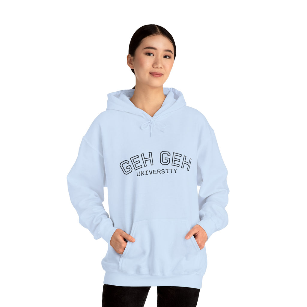 GHE-GHE University Hoodie — Minimal Collegiate Pullover - Sculpted Heritage