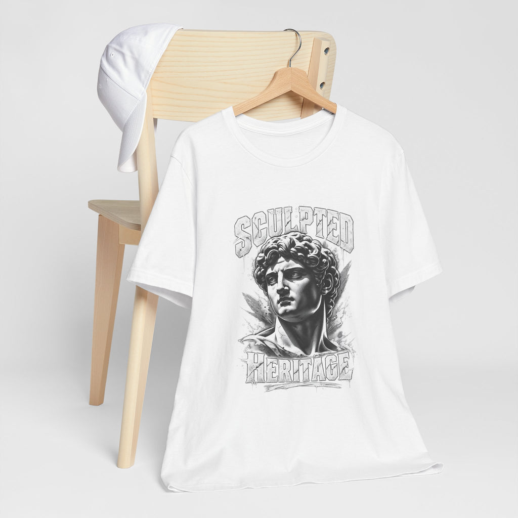 Sculpted Heritage Tee — David Statue Vintage Art Graphic Shirt