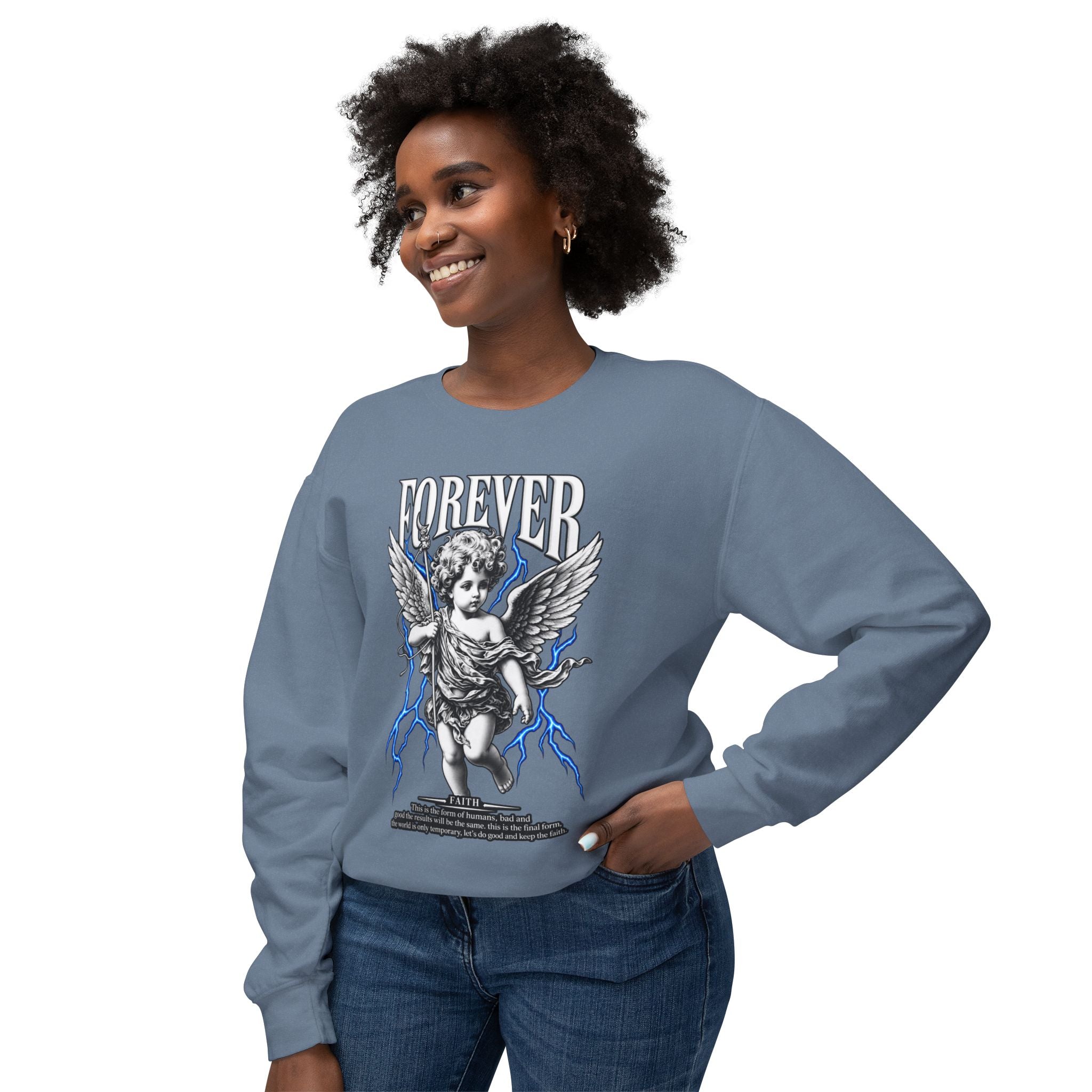 Sculpted Heritage Sweatshirt — Vintage Cherub Graphic - Sculpted Heritage