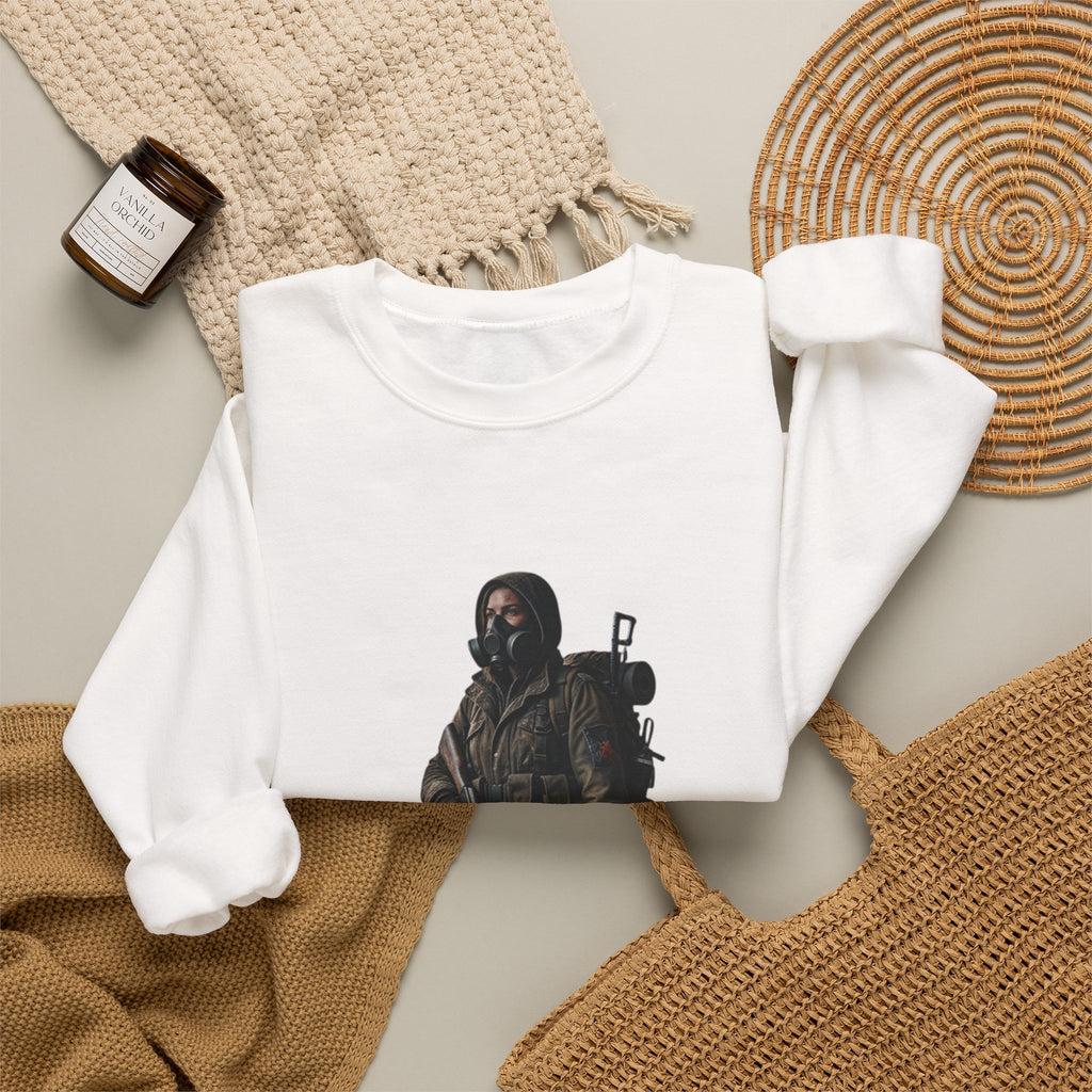Post-ApocalypticSculpted Heritage Sweatshirt — Ranger Figure Graphic - Sculpted Heritage
