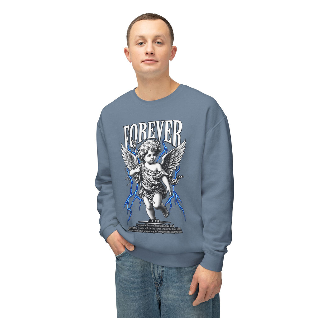 Sculpted Heritage Sweatshirt — Vintage Cherub Graphic - Sculpted Heritage