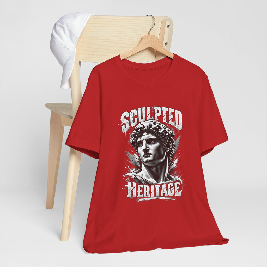 Sculpted Heritage Tee — David Statue Vintage Art Graphic Shirt