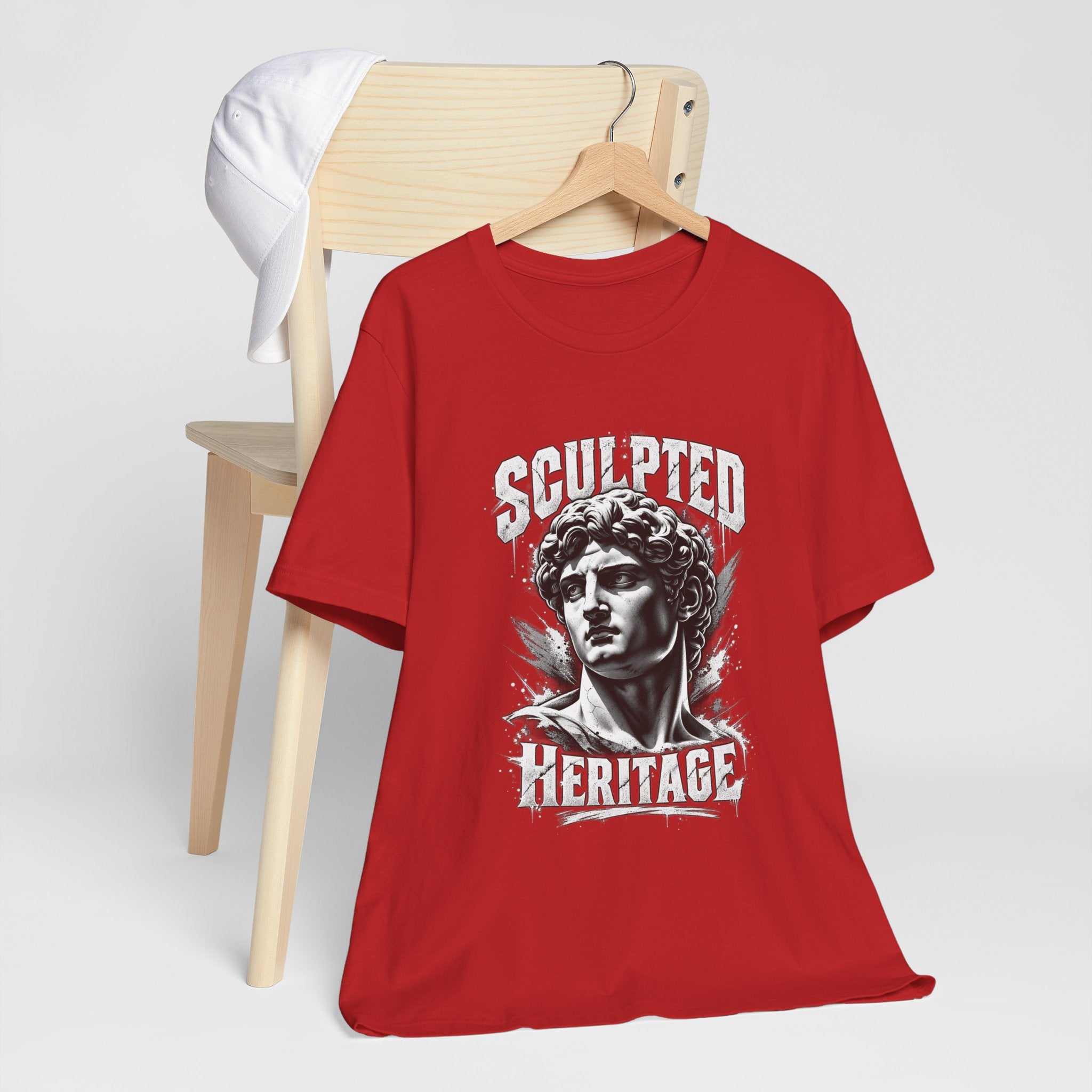 Sculpted Heritage Tee — David Statue Vintage Art Graphic Shirt