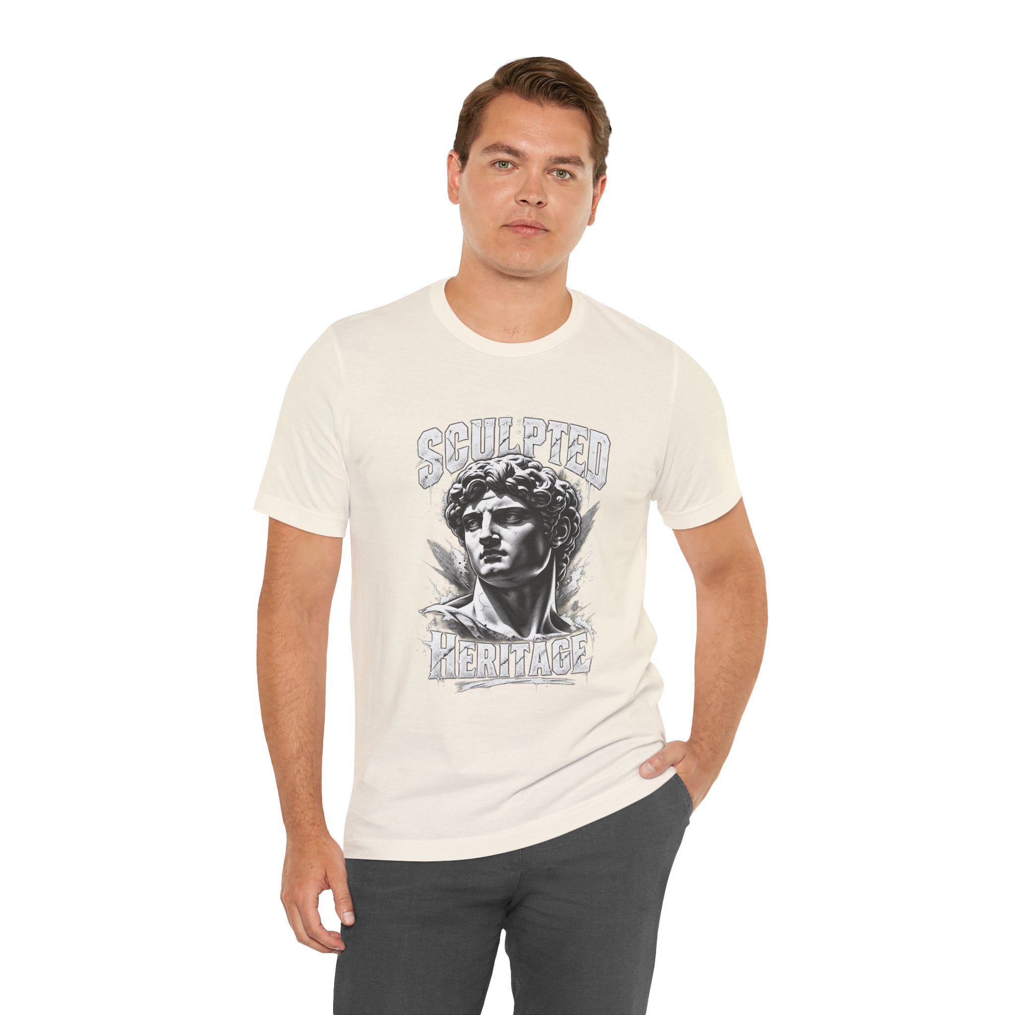 Sculpted Heritage Tee — David Statue Vintage Art Graphic Shirt