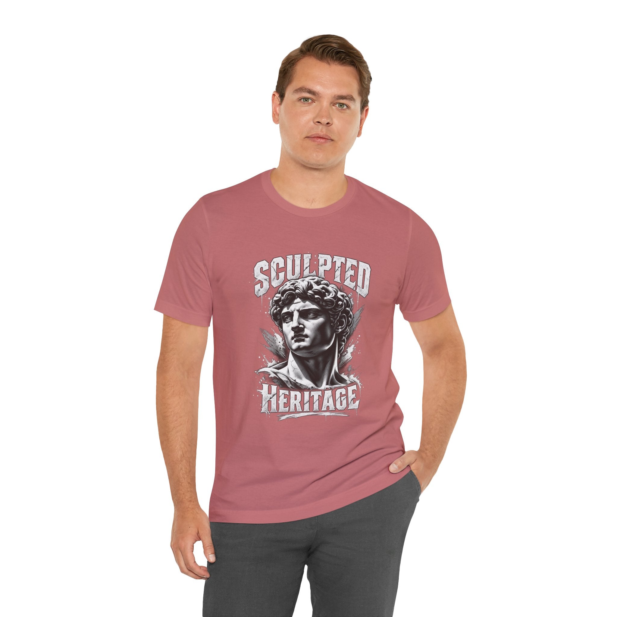Sculpted Heritage Tee — David Statue Vintage Art Graphic Shirt