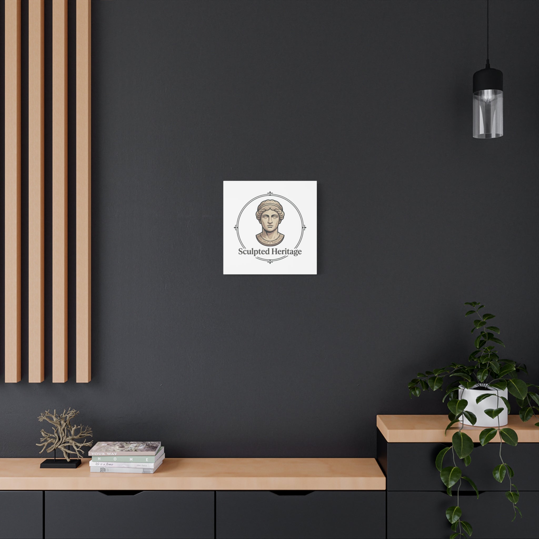 Sculpted Heritage Matte Canvas Print — Classical Bust Wall Art - Sculpted Heritage