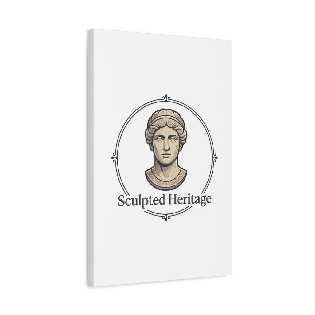 Sculpted Heritage Matte Canvas Print — Classical Bust Wall Art - Sculpted Heritage
