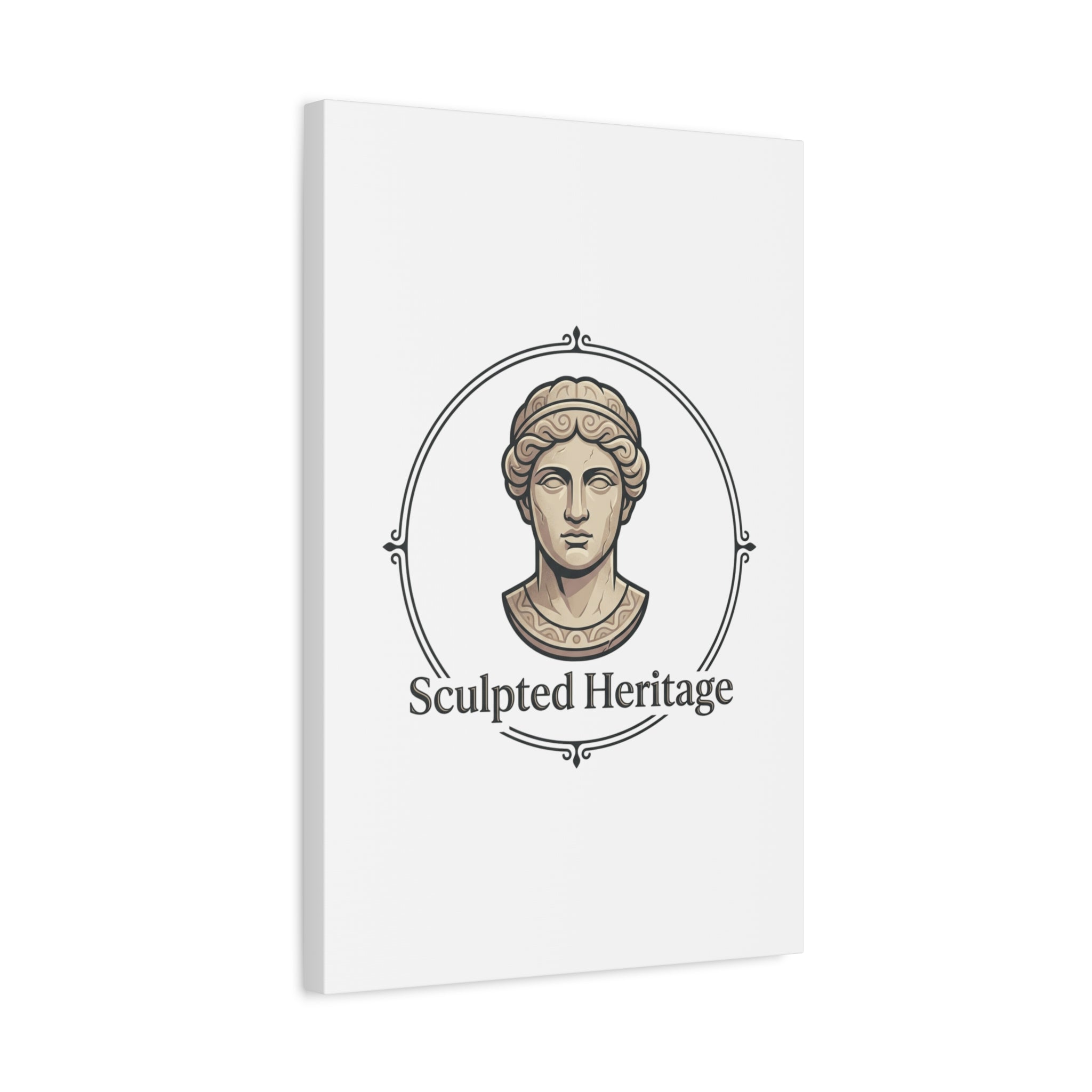 Sculpted Heritage Matte Canvas Print — Classical Bust Wall Art - Sculpted Heritage