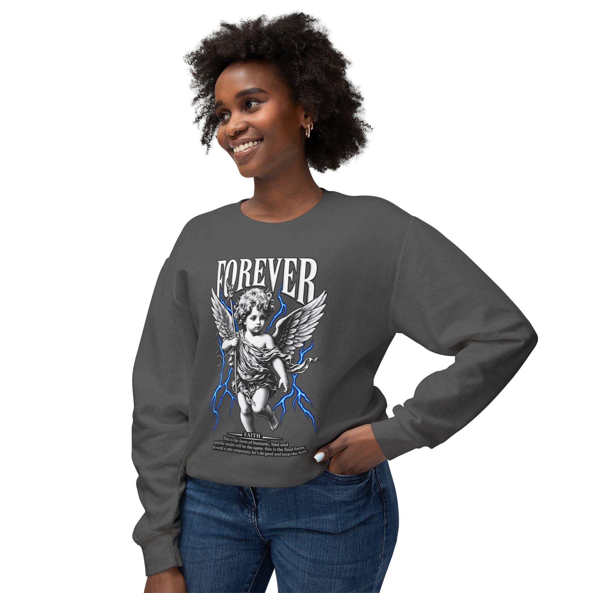 Sculpted Heritage Sweatshirt — Vintage Cherub Graphic - Sculpted Heritage