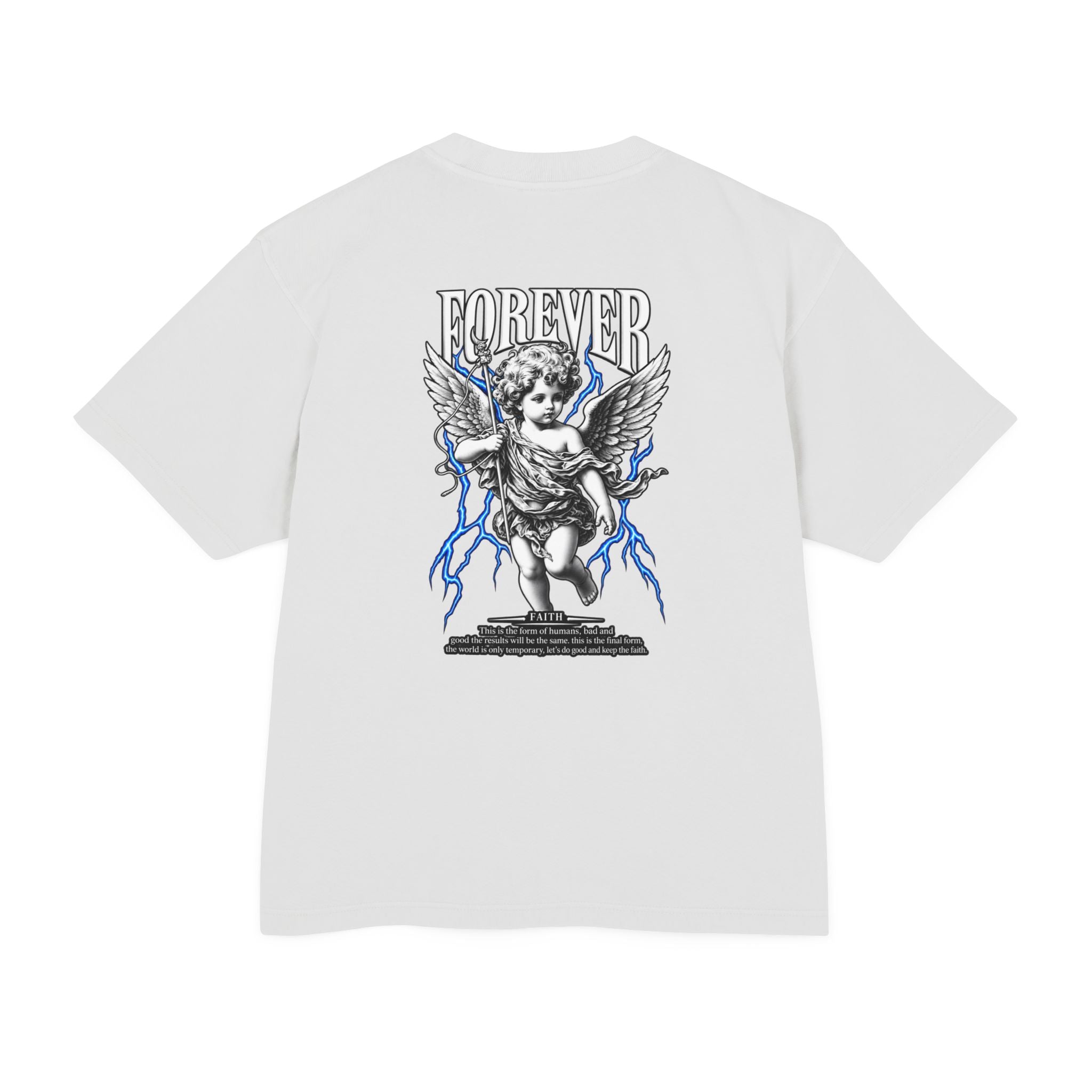 Sculpted Heritage — "FOREVER" Retro Cherub Streetwear T‑Shirt - Sculpted Heritage