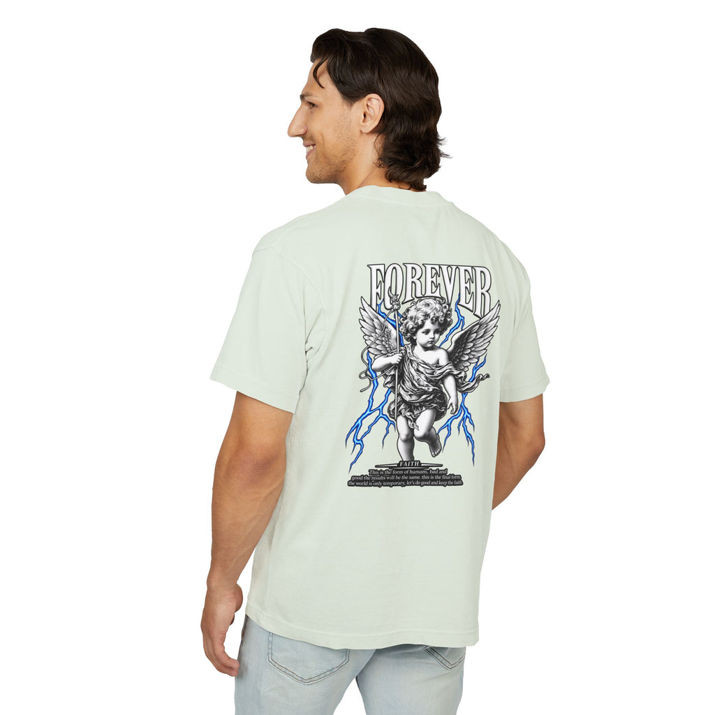 Sculpted Heritage — "FOREVER" Retro Cherub Streetwear T‑Shirt - Sculpted Heritage