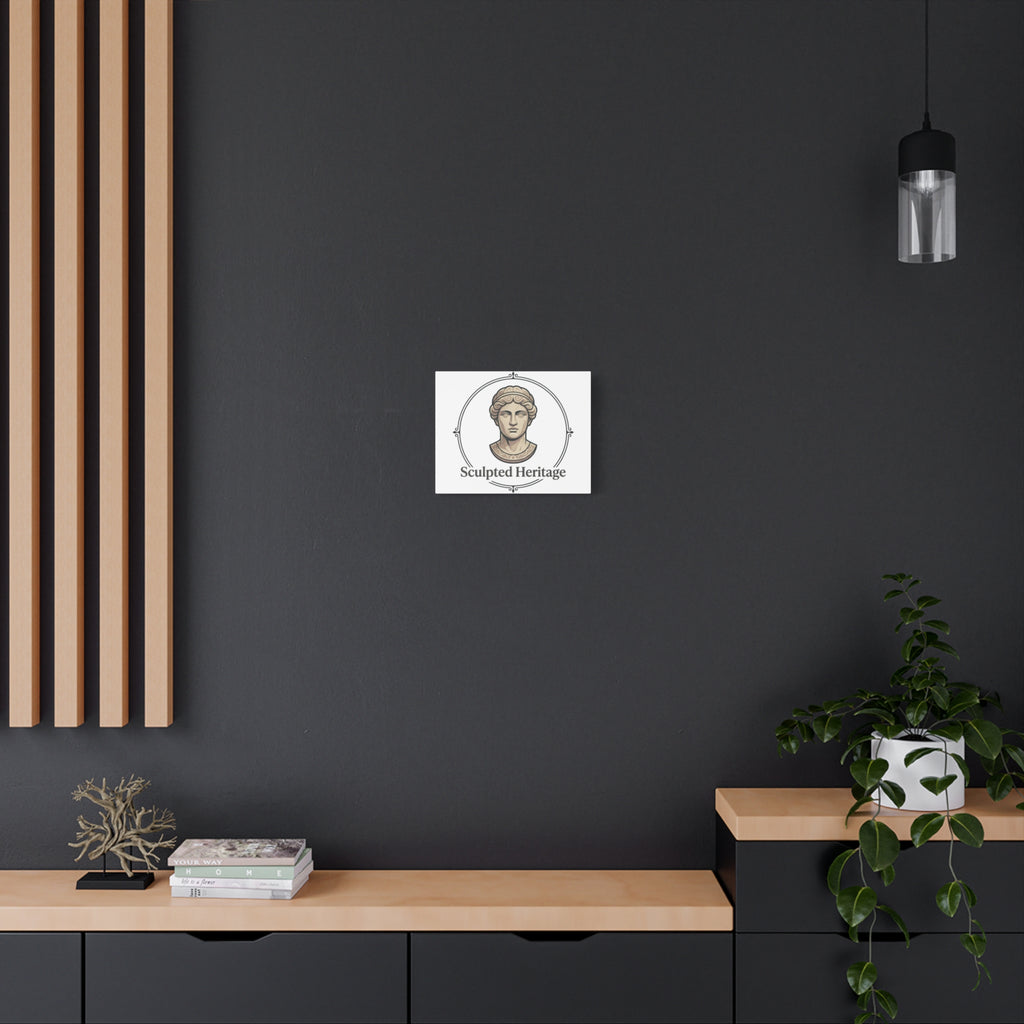 Sculpted Heritage Matte Canvas Print — Classical Bust Wall Art - Sculpted Heritage