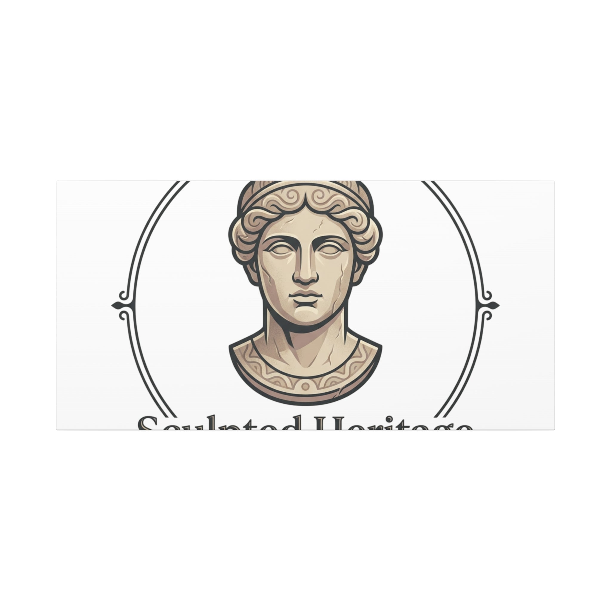 Sculpted Heritage Matte Canvas Print — Classical Bust Wall Art - Sculpted Heritage