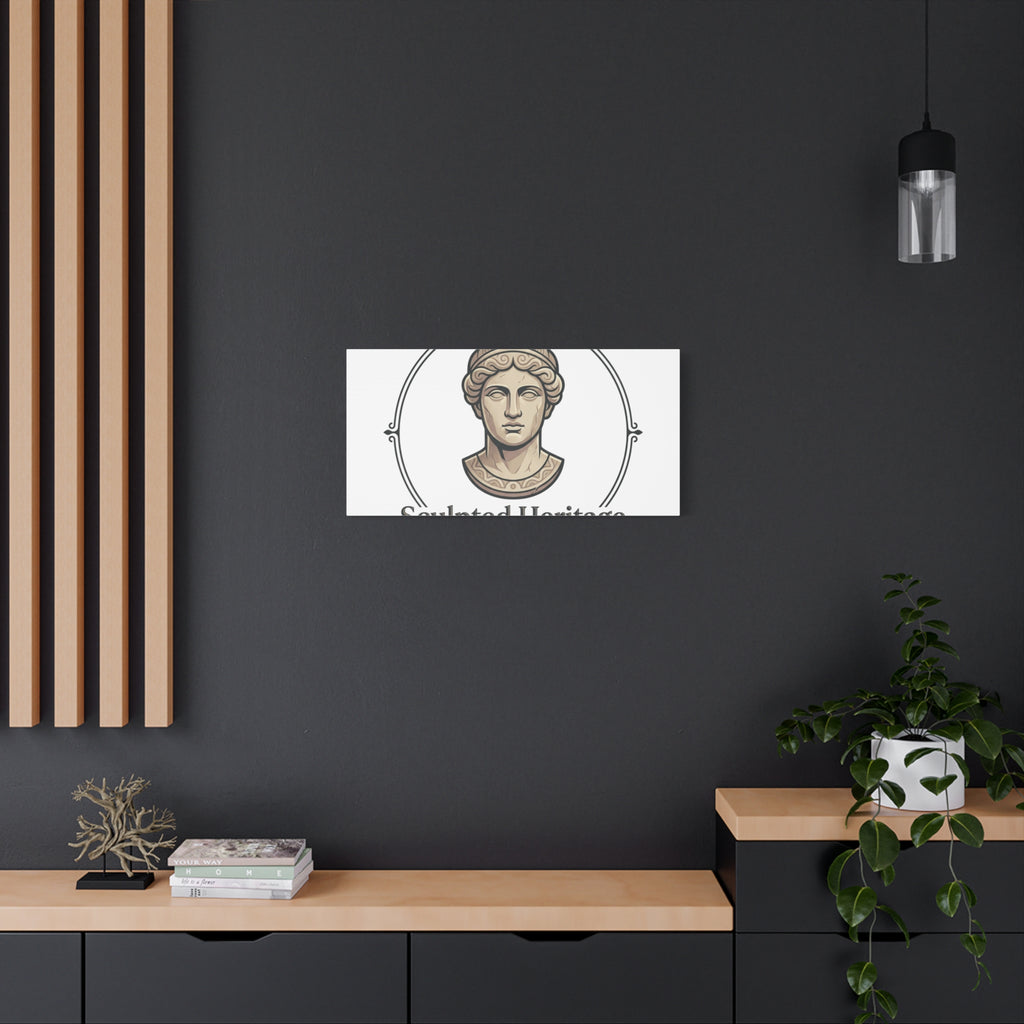 Sculpted Heritage Matte Canvas Print — Classical Bust Wall Art - Sculpted Heritage