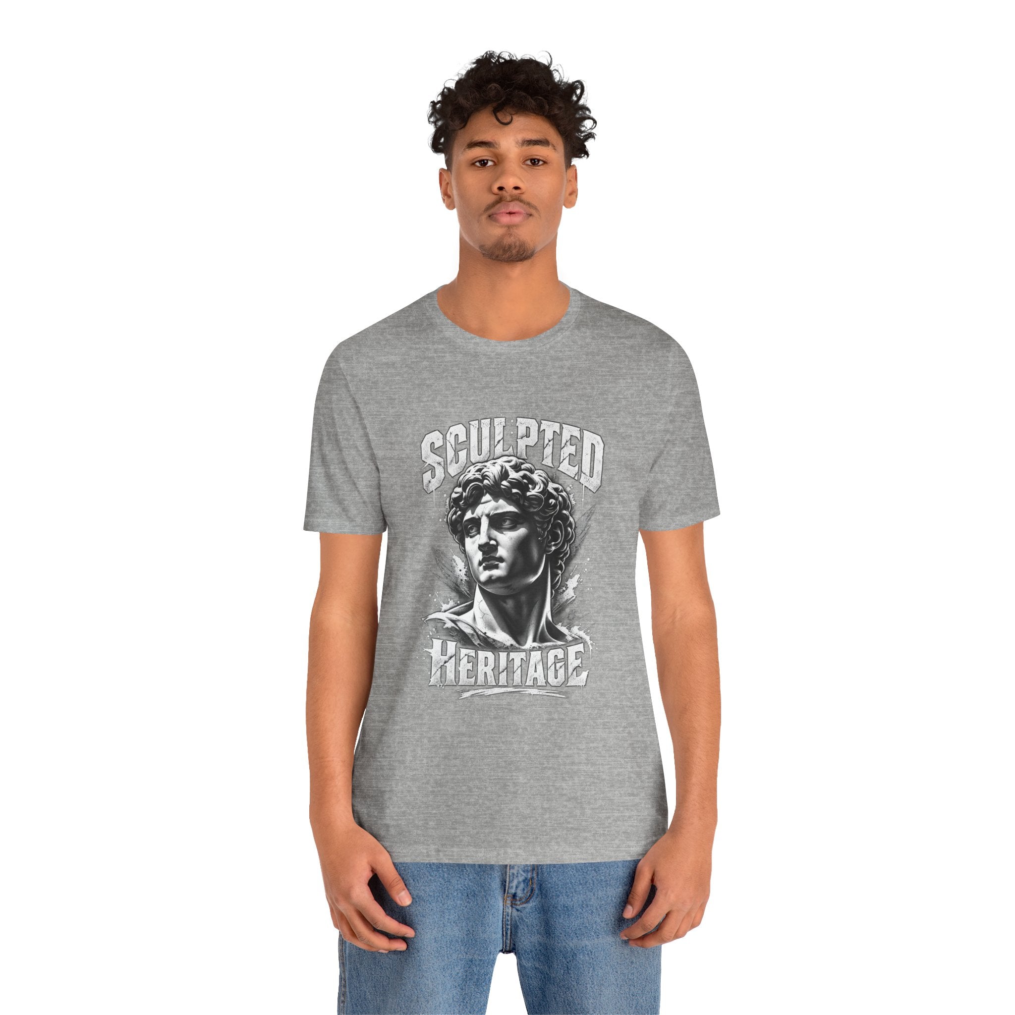 Sculpted Heritage Tee — David Statue Vintage Art Graphic Shirt